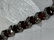 VINTAGE GARNETS STERLING SILVER TENNIS BRACELET - 2