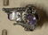 ANTIQUE ART-DECO AMETHYST STERLING SILVER COCKTAIL RING