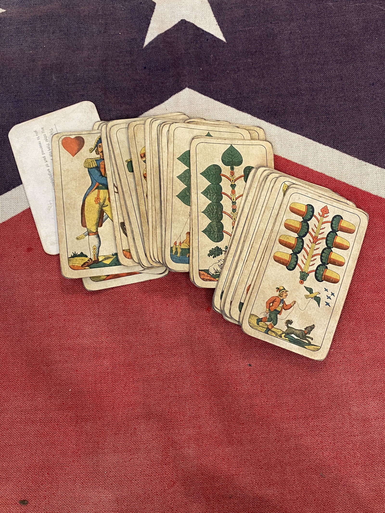 RARE COLLECTION OF CIVIL WAR ERA PLAYING CARDS: RARE COLLECTION OF CIVIL WAR ERA PLAYING CARDS. IN GOOD OVERALL SHAPE AND CONDITION WITH A BEAUTIFUL OVERALL PATINA. A GREAT FIND AND AN EXCELLENT ADDITION TO YOUR COLLECTION.