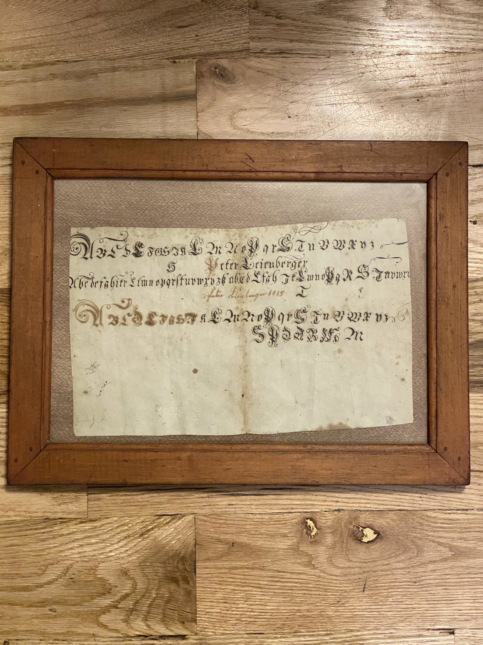 DATED 1815 FRAMED POST REV. WAR SOLDIERS LETTER: DATED 1815 FRAMED POST REV. WAR SOLDIERS LETTER. PLEASE VIEW ALL DETAILED PICTURES. A GREAT FIND AND AN EXCELLENT ADDITION TO YOUR COLLECTION.