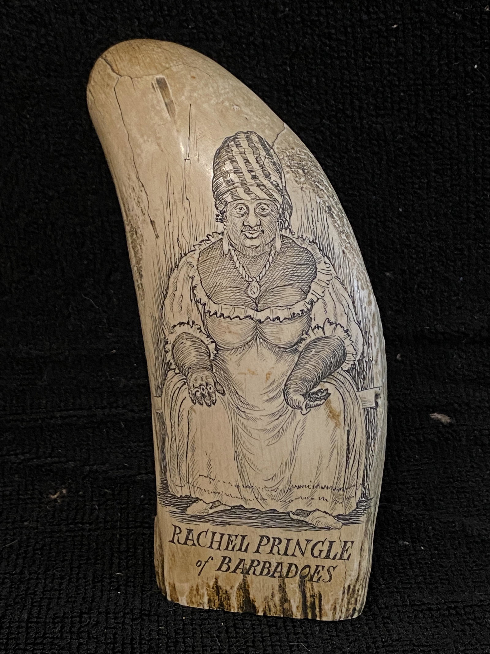 ANTIQUE SCRIMSHAW WHALE TOOTH: ANTIQUE SCRIMSHAW WHALE TOOTH. IN MINT OVERALL SHAPE AND CONDITION. THIS IS AN ESTATE FIND. PLEASE VIEW ALL DETAILED PICTURES. A GREAT ADDITION TO YOUR COLLECTION.