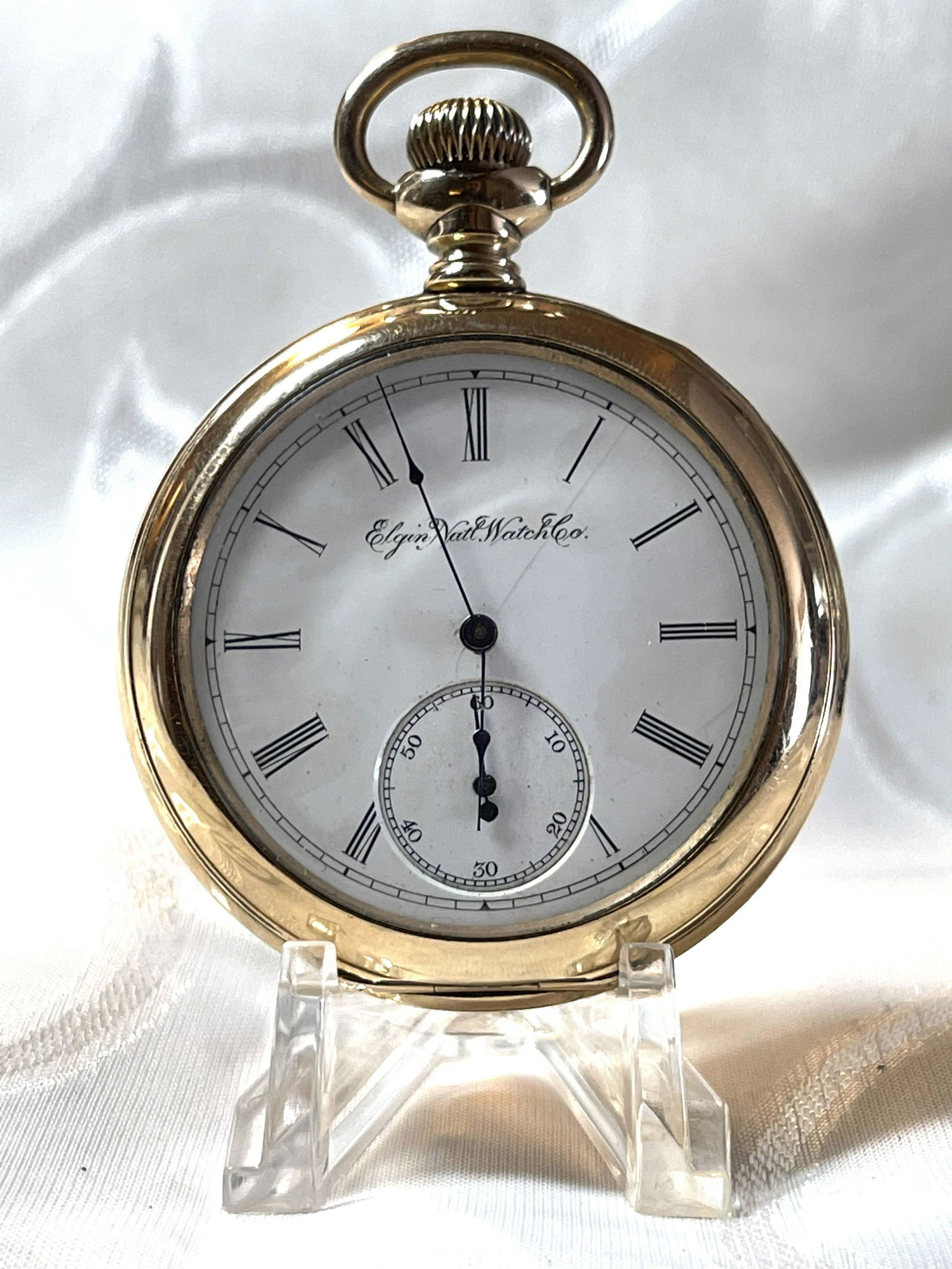 ANTIQUE MENS ELGIN NATL. WATCH CO. POCKET WATCH (1 of 6)