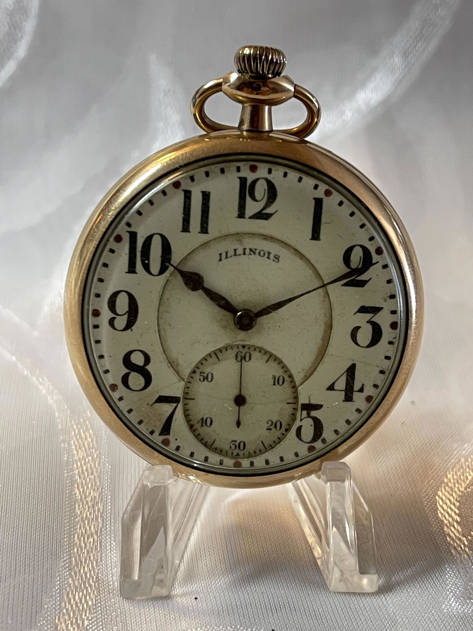 ANTIQUE ILLINOIS MENS POCKET WATCH (1 of 3)