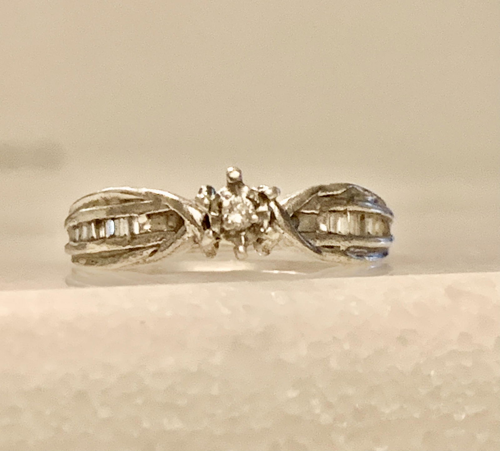 ESTATE STERLING SILVER LADIES COCKTAIL RING SZ 7 (1 of 5)