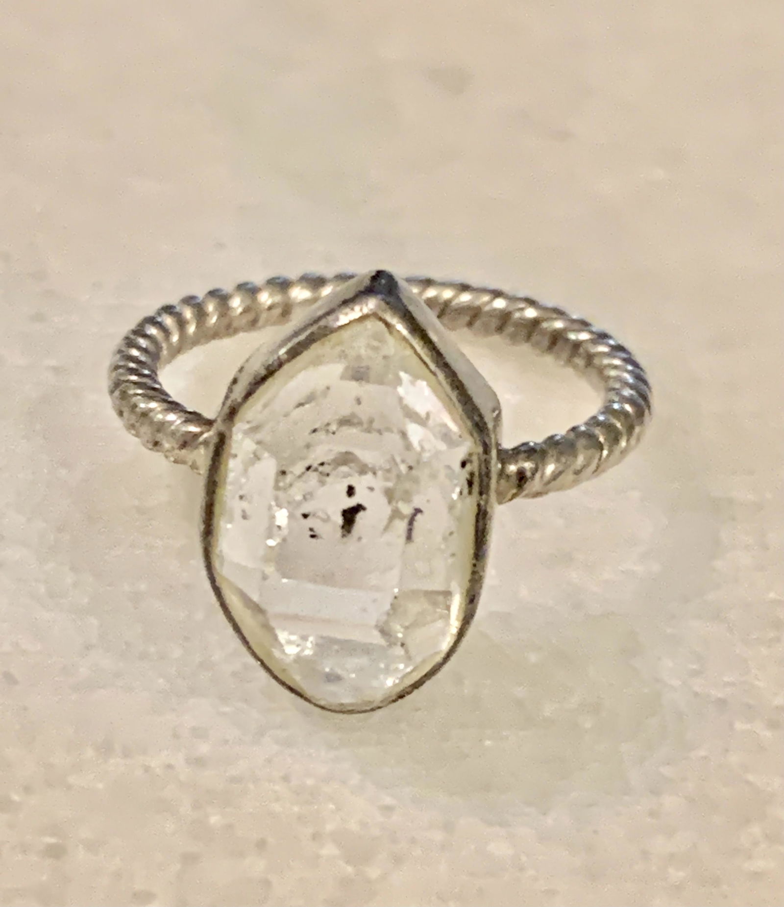 STERLING SILVER LADIES DESIGNER RING SZ 7 (1 of 3)