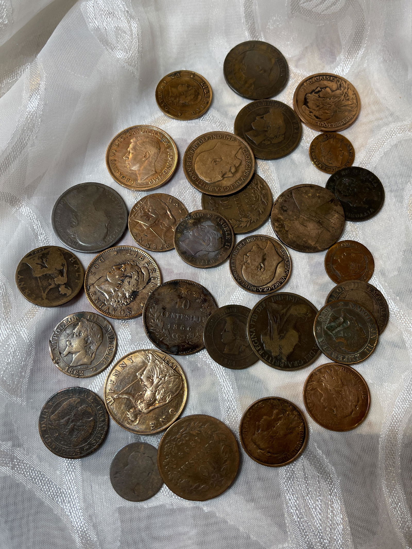 ANTIQUE NAPOLEON FOREIGN COINS LOT OF (29) (1 of 4)