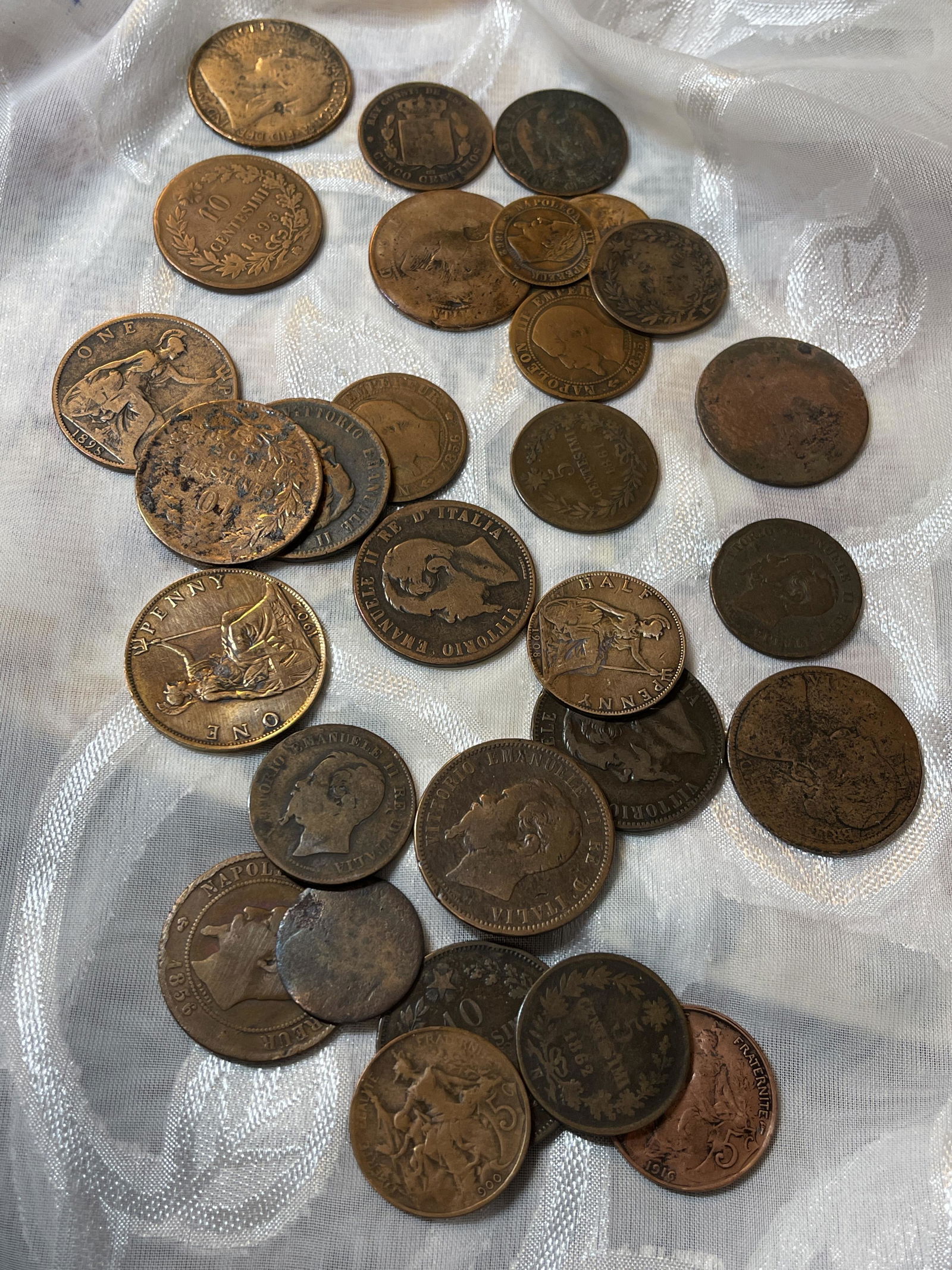 ANTIQUE NAPOLEON FOREIGN COINS LOT OF (29) (1 of 4)