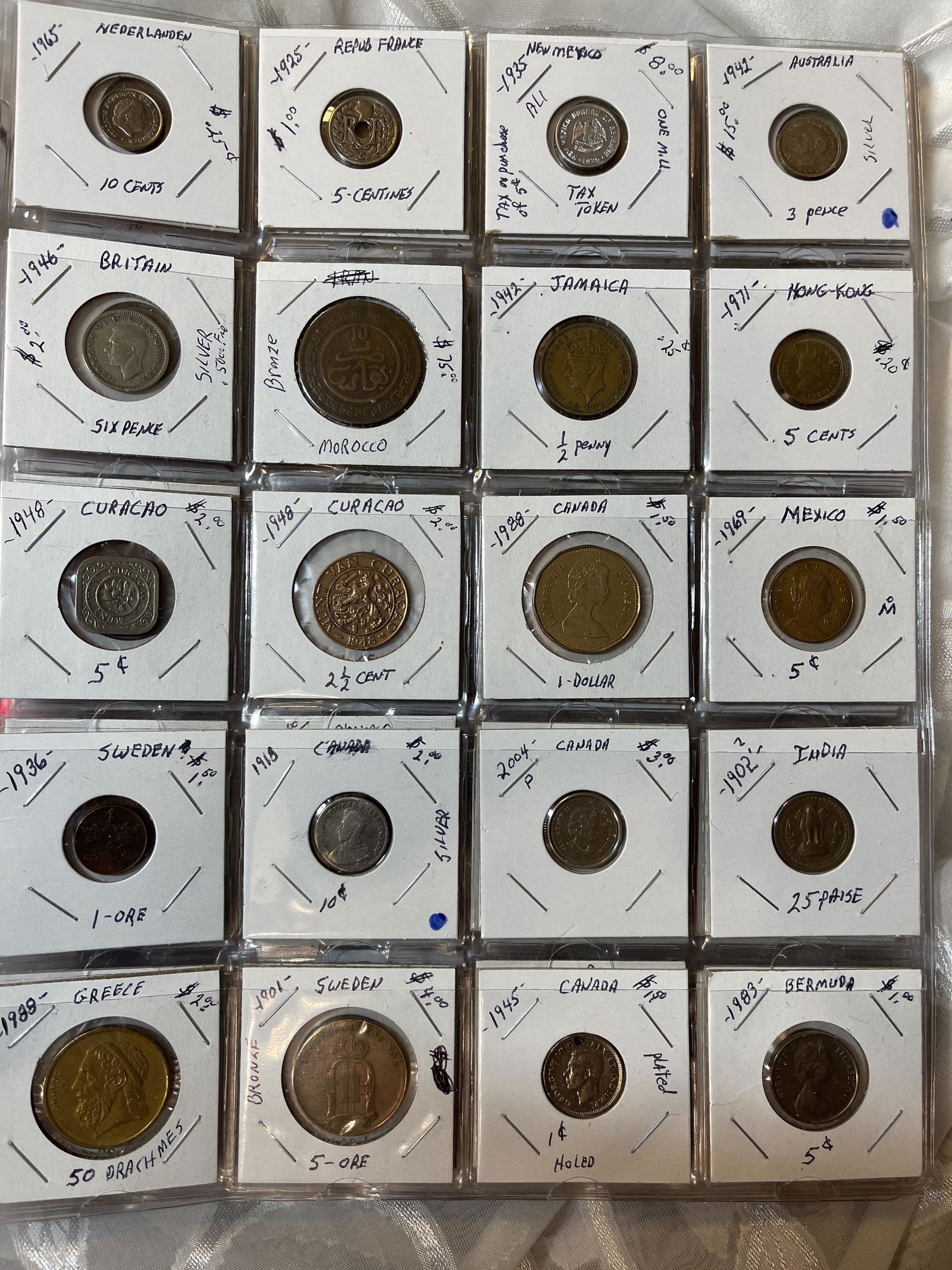 RARE COLLECTION LOT OF (20) FOREIGN COINS (1 of 10)