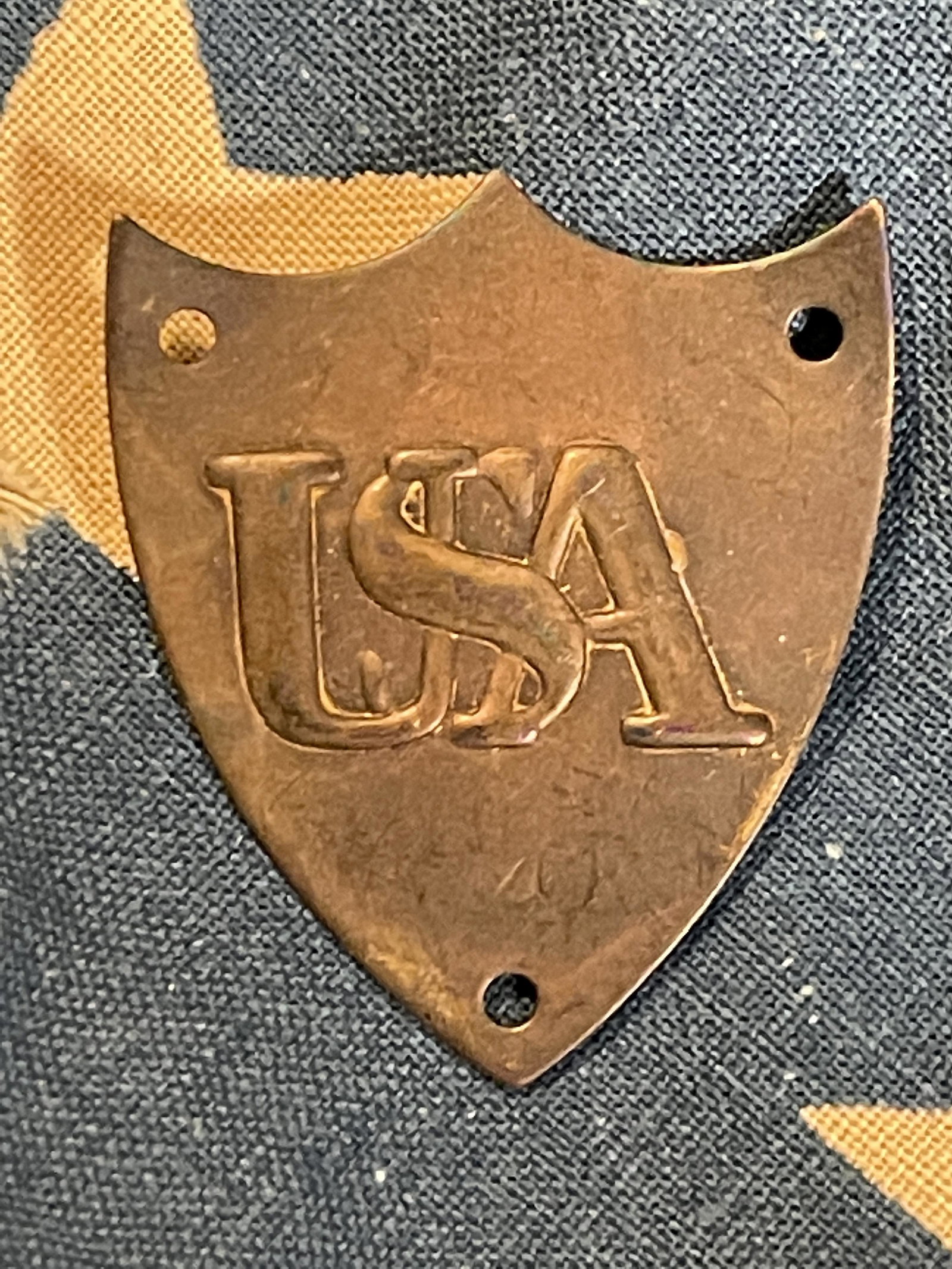 SCARCE CIVIL WAR U.S.A SADDLE SHIELD PLATE: SCARCE CIVIL WAR U.S.A SADDLE SHIELD PLATE. A GREAT FIND AND AN EXCELLENT ADDITION TO YOUR COLLECTION.