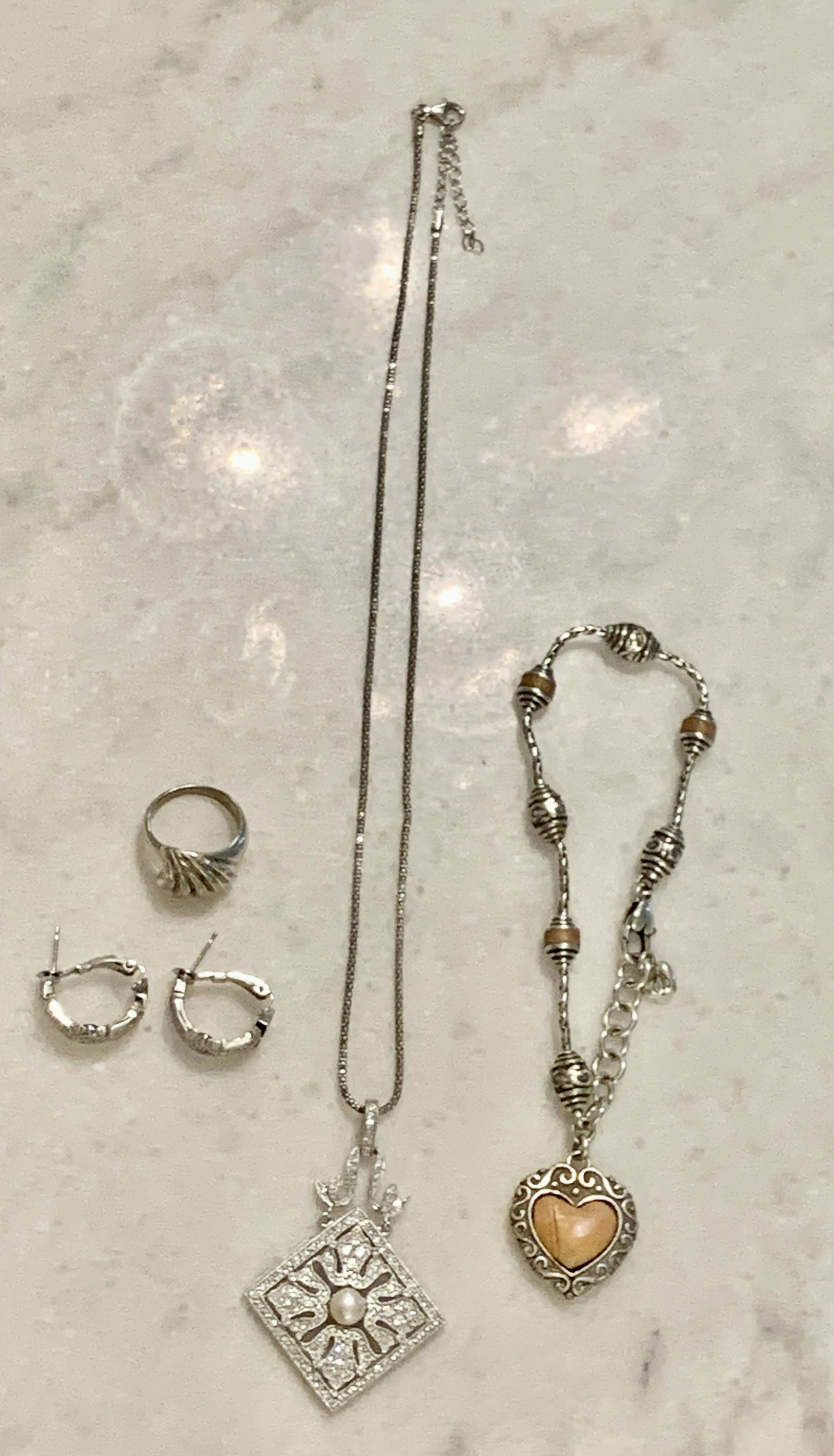 HIGH GRADE ESTATE LOT OF STERLING SILVER JEWELRY (1 of 5)