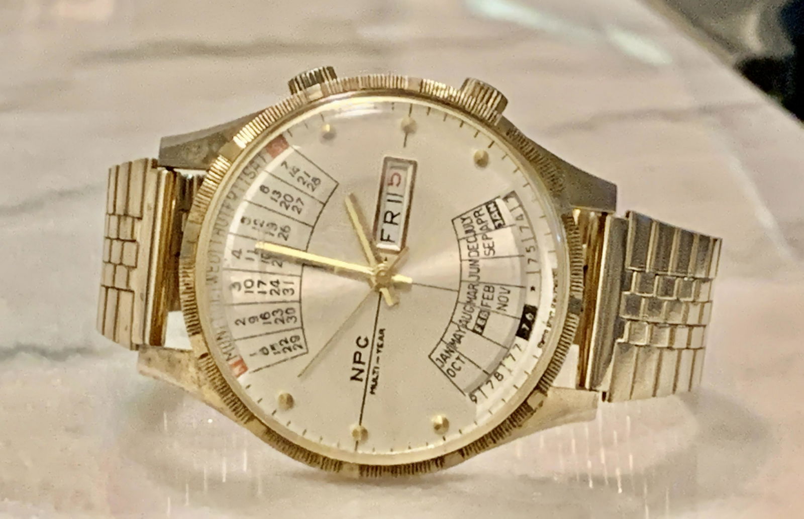 RARE NPC MULTI-YEAR CALENDAR MENS WATCH (1 of 5)