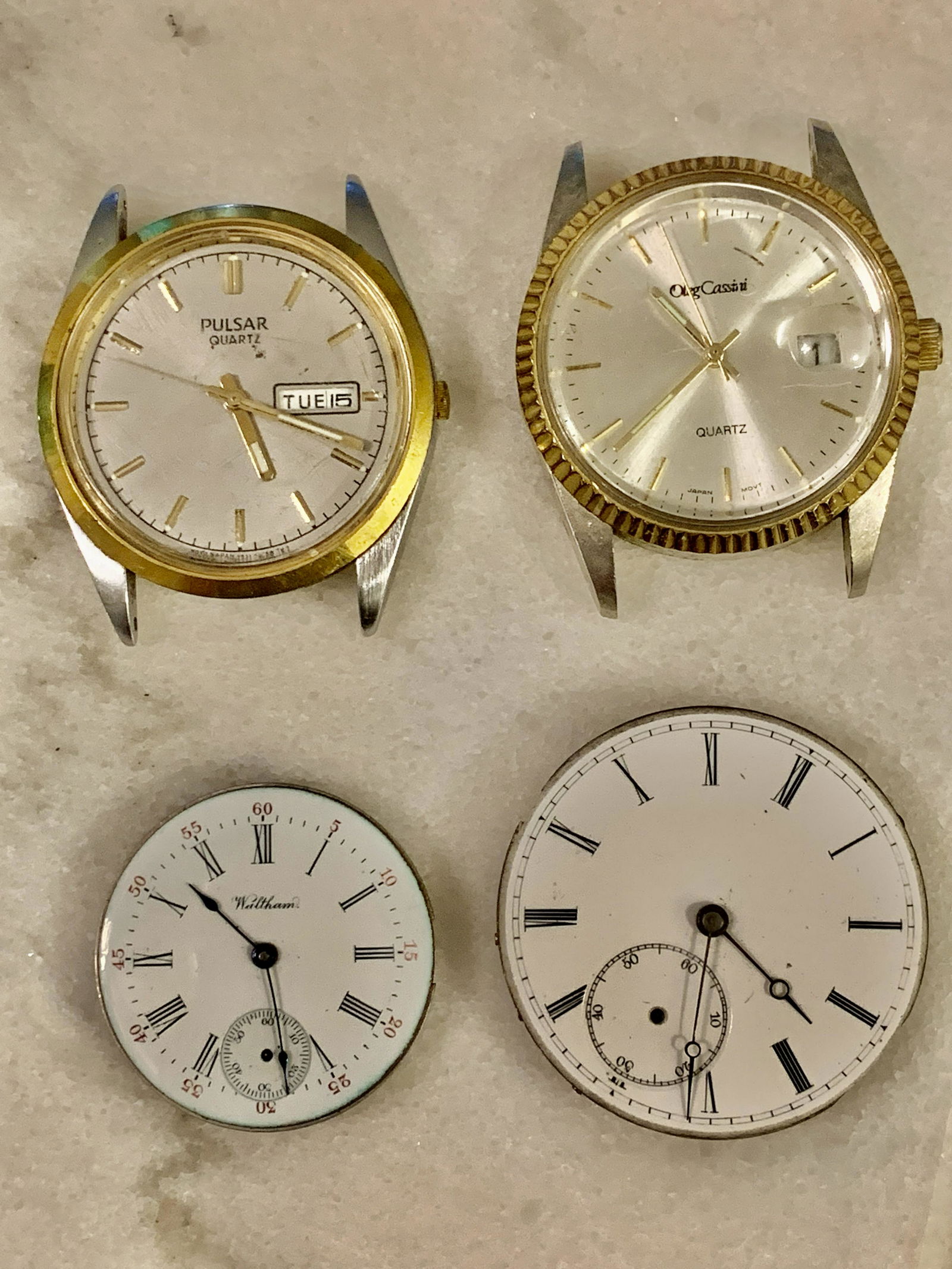 LOT OF OLD POCKET WATCH MOVEMENTS & WRISTWATCHES (1 of 6)