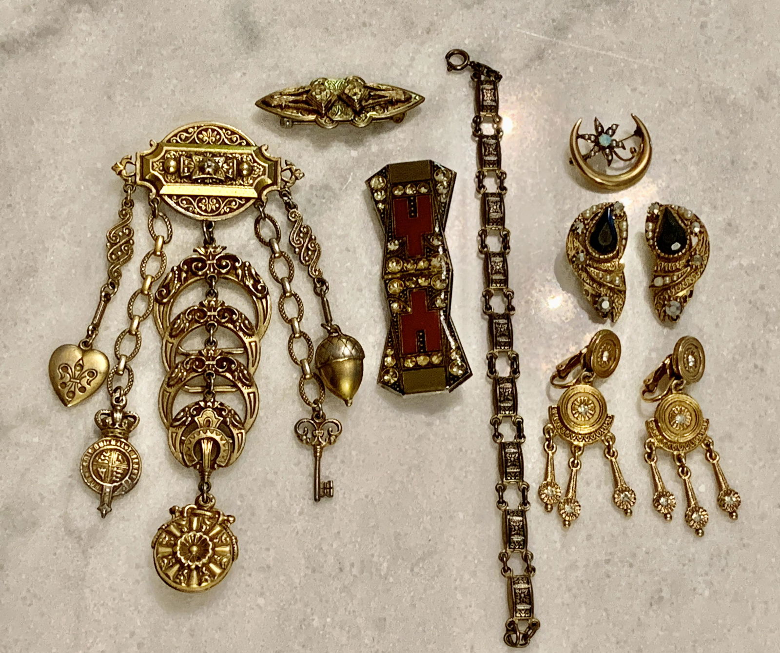 OLD COLLECTION LOT OF ESTATE JEWELRY LOT (1 of 6)