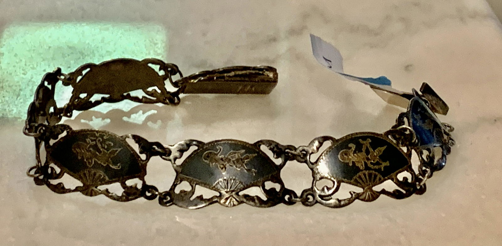 ANTIQUE STERLING SILVER UNUSUAL BRACELET (1 of 8)