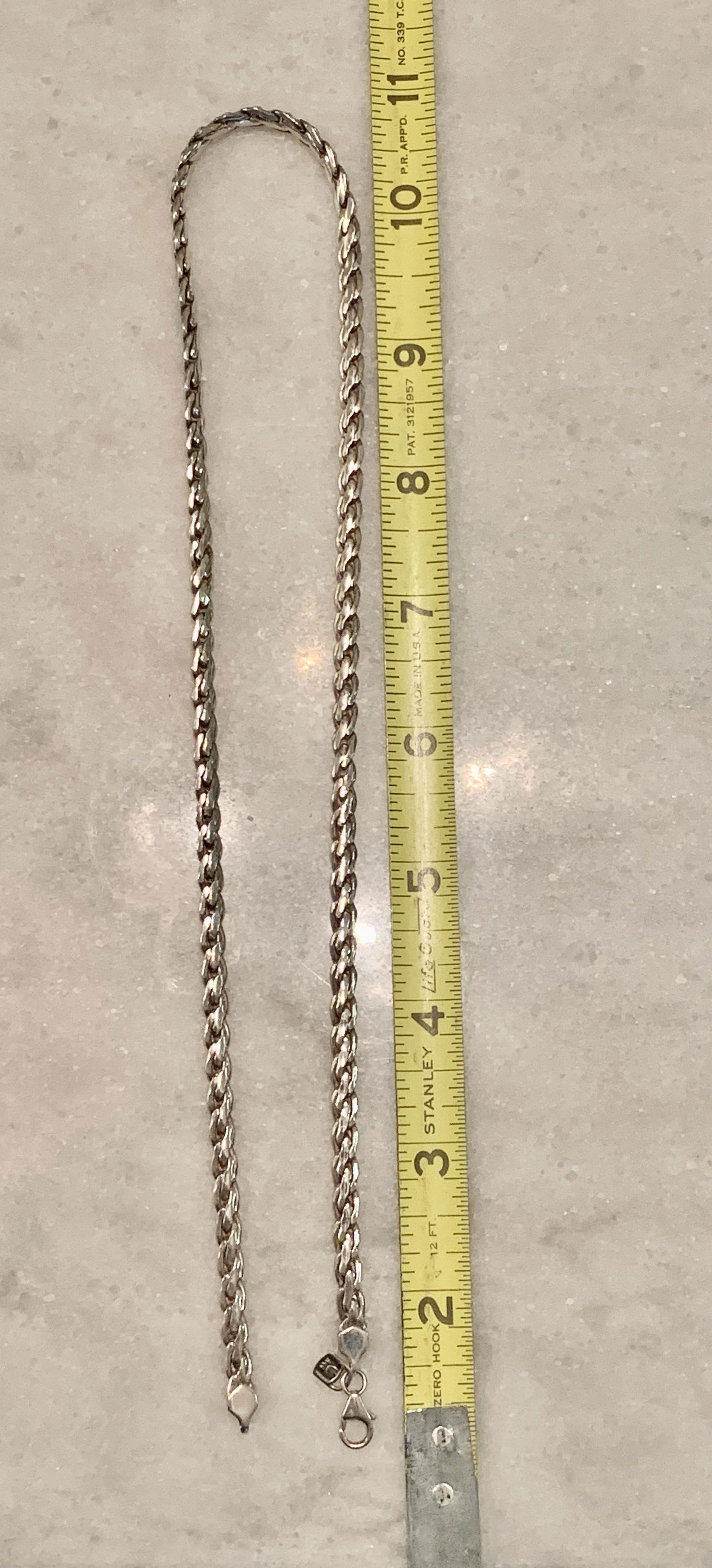 MENS STERLING SILVER ROPE CHAIN (1 of 4)