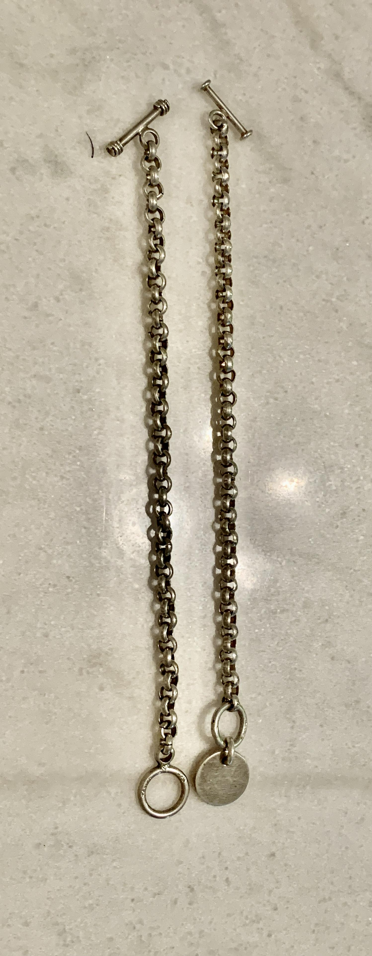 MENS STERLING SILVER BIKER LINK BRACELETS: MENS STERLING SILVER BIKER LINK BRACELETS. PLEASE VIEW ALL DETAILED PICTURES. A GREAT FIND AND AN EXCELLENT ADDITION TO YOUR COLLECTION.