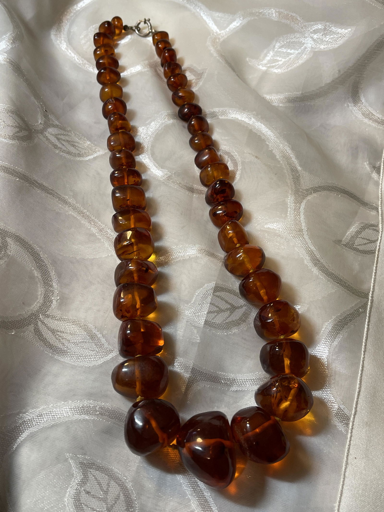 STERLING 1000+ CTS GENUINE AMBER COCKTAIL NECKLACE (1 of 4)