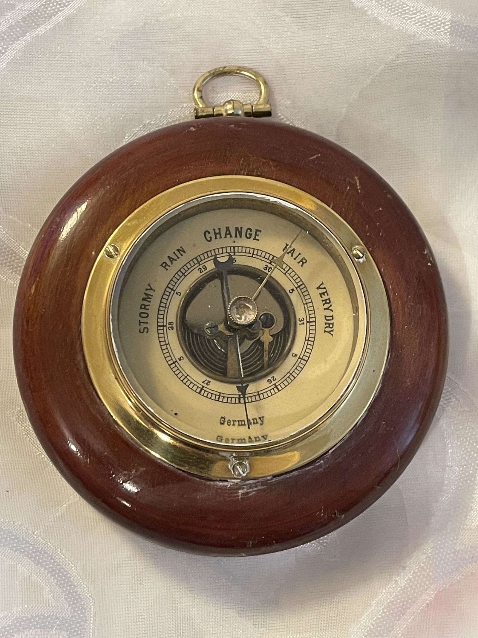 VINTAGE STORMY RAIN CHANGE GERMAN BAROMETER (1 of 5)