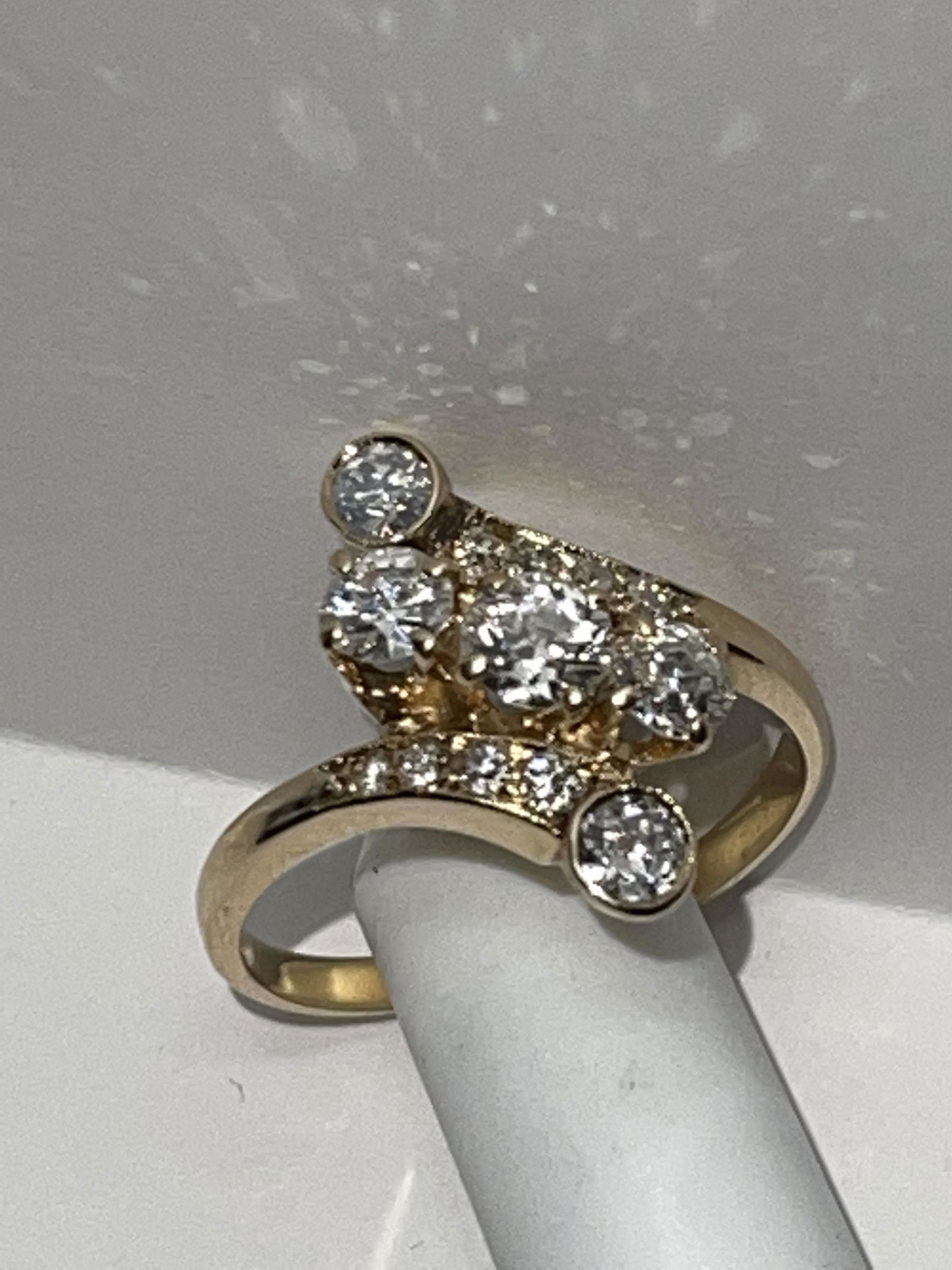 ART DECO 1.25 TCW VS, G DIAMONDS COCKTAIL RING (1 of 4)