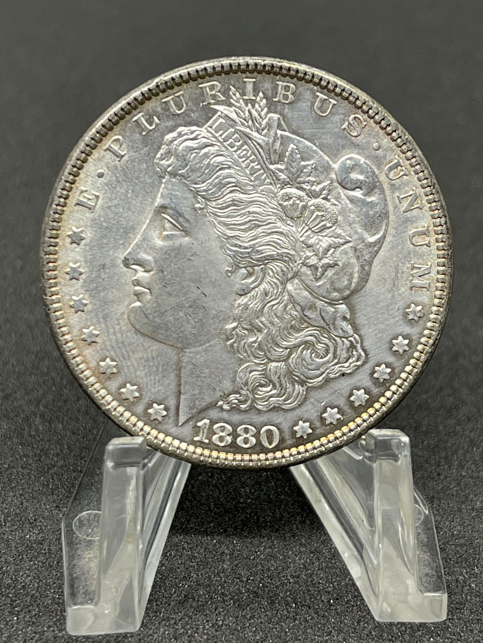 HIGH GRADE 1880 MORGAN SILVER DOLLAR (1 of 2)