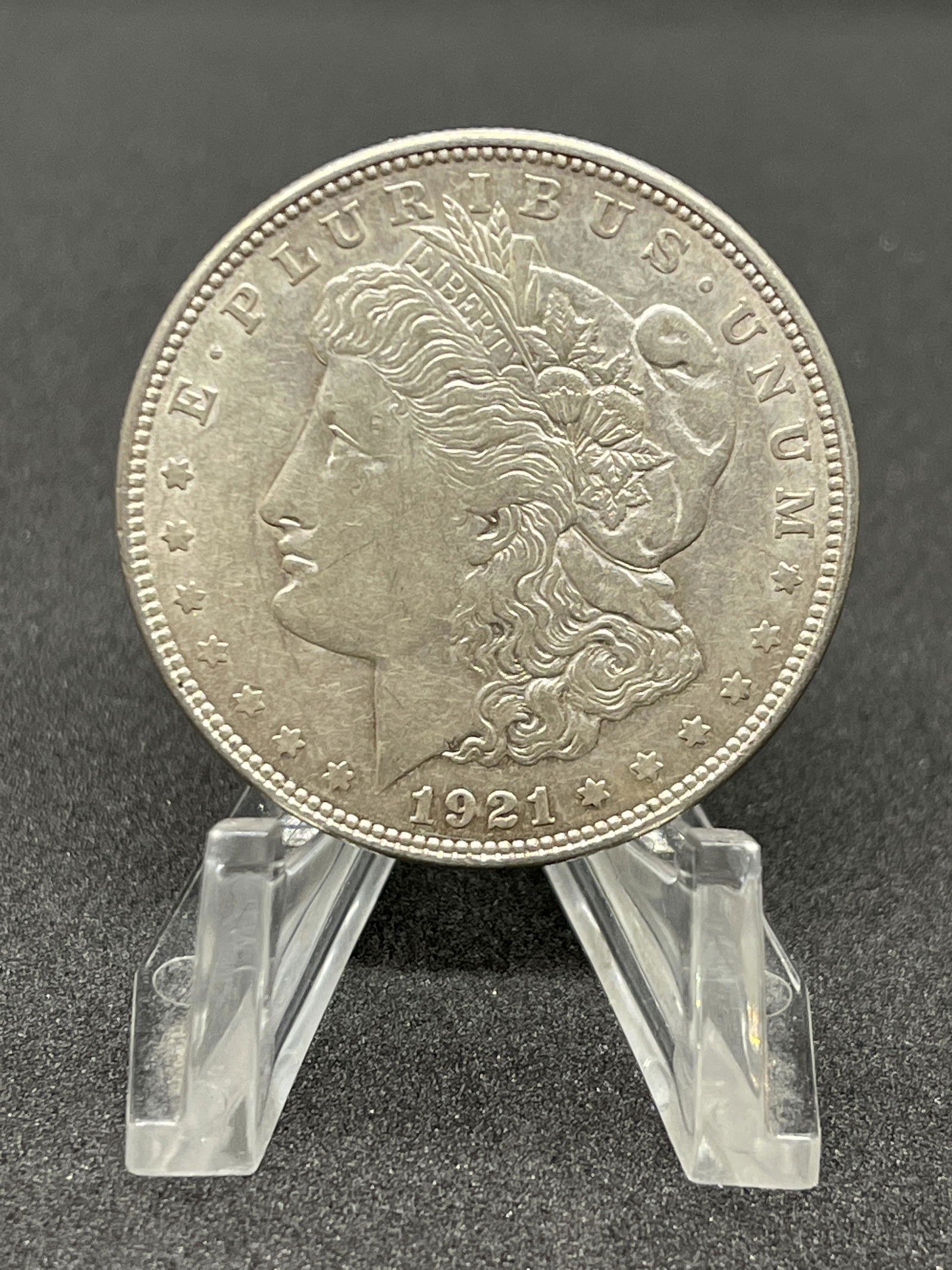 1921-D LAST YEAR ISSUE MORGAN SILVER DOLLAR (1 of 3)