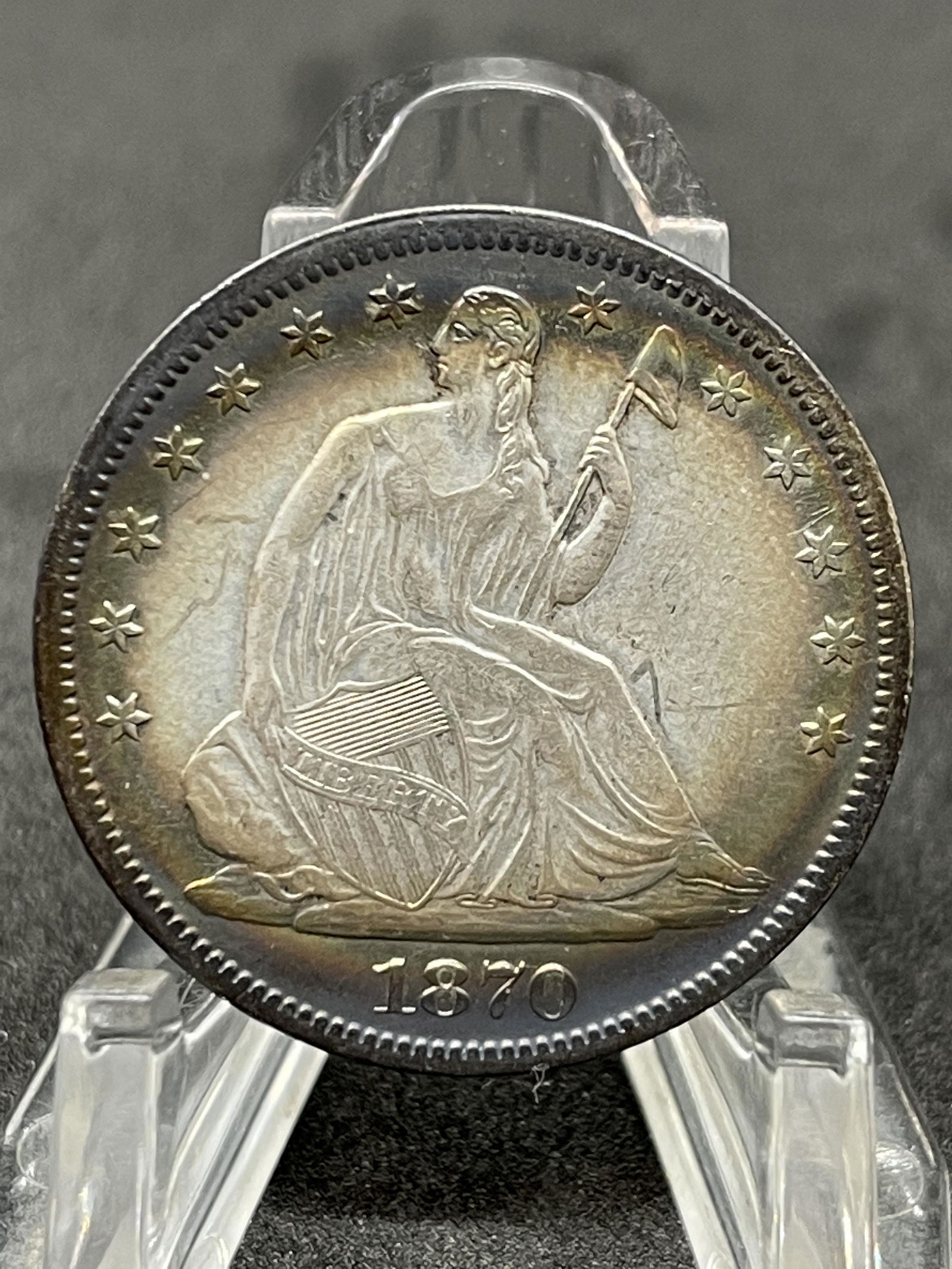 1879-S XF SEATED LIBERTY SILVER HALF DOLLAR (1 of 2)