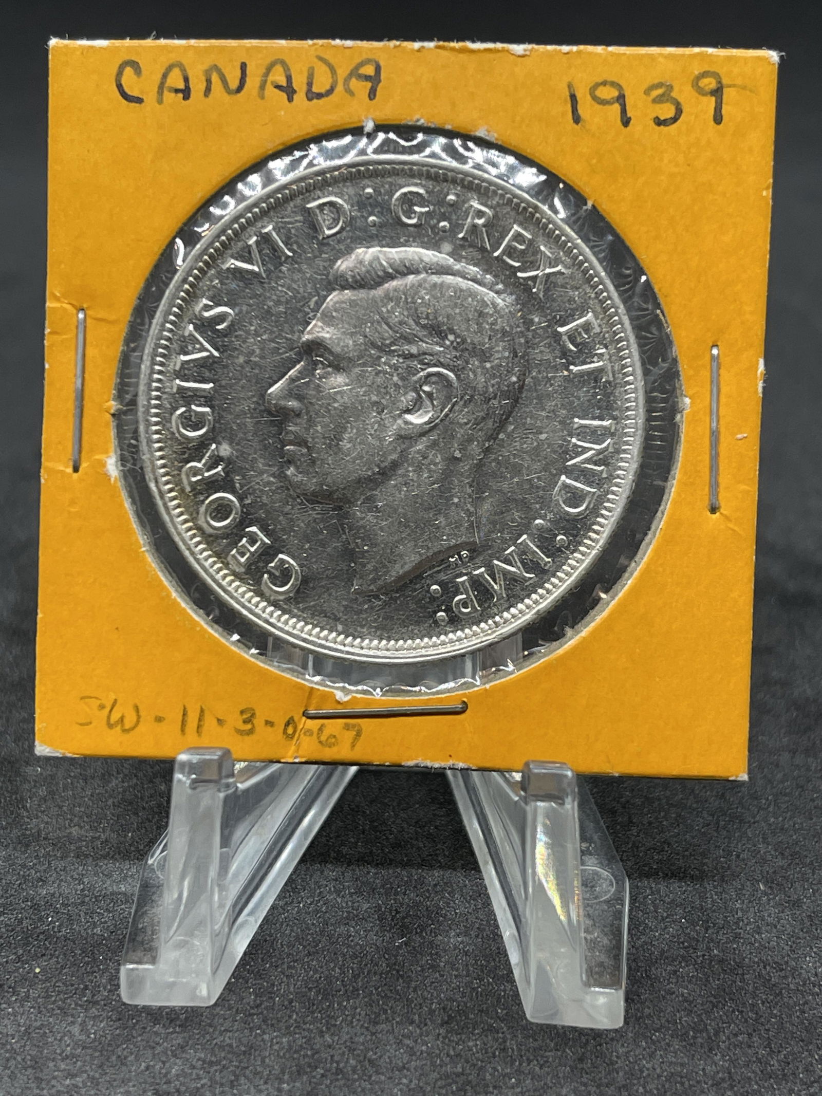 1939 CANADIAN SILVER DOLLAR (1 of 2)