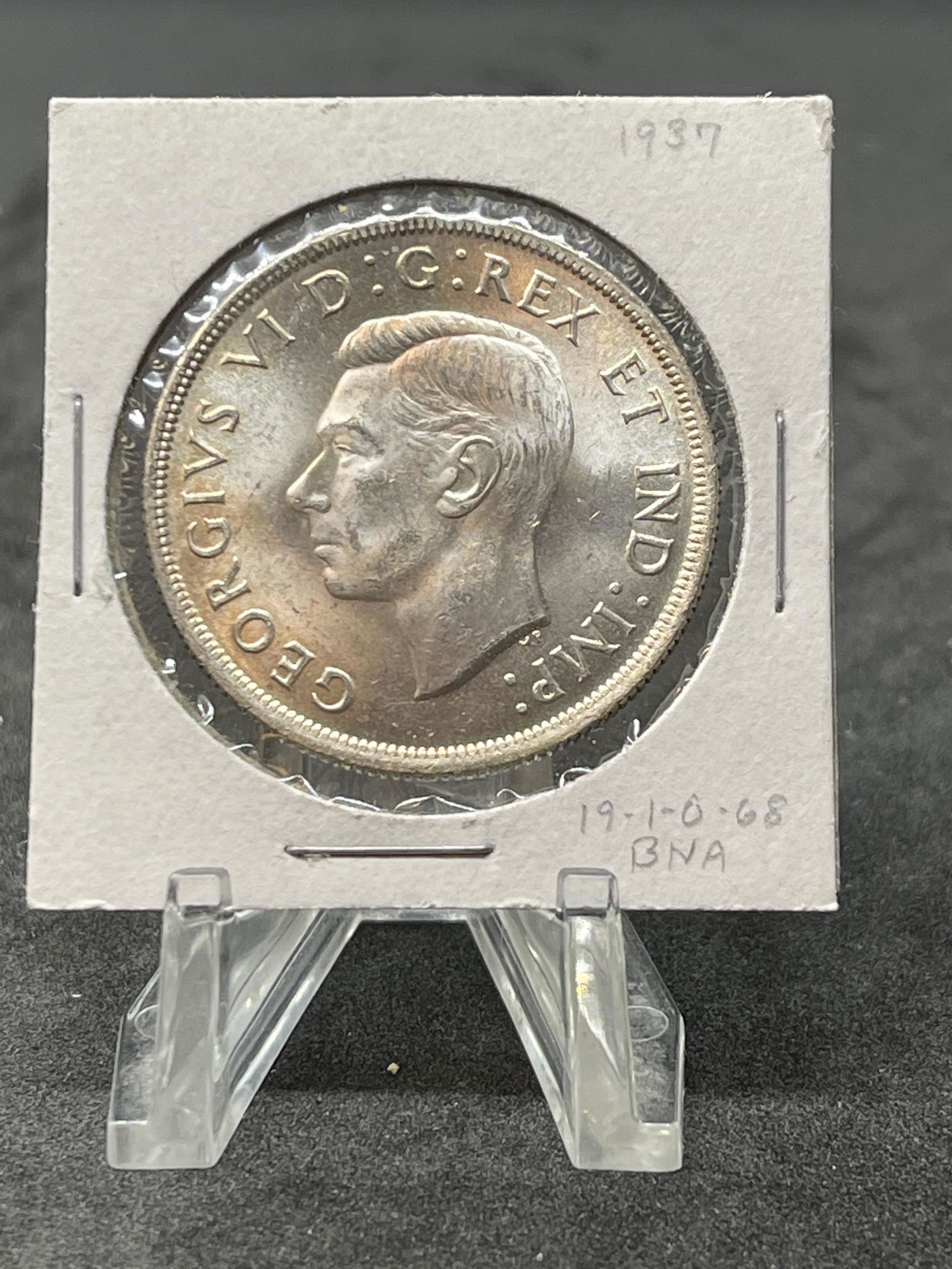1937 CANADIAN SILVER DOLLAR (1 of 2)