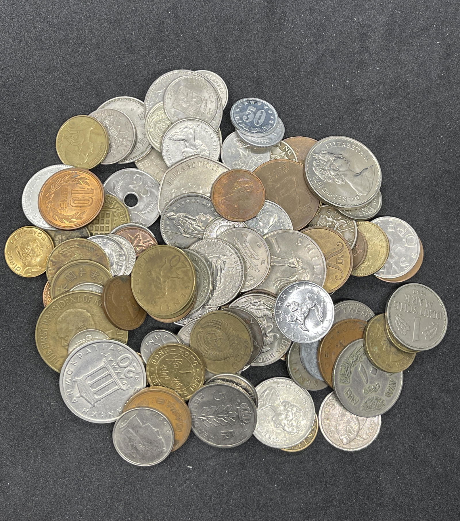 ANTIQUE COLLECTION LOT OF OLD FOREIGN COINS (1 of 3)