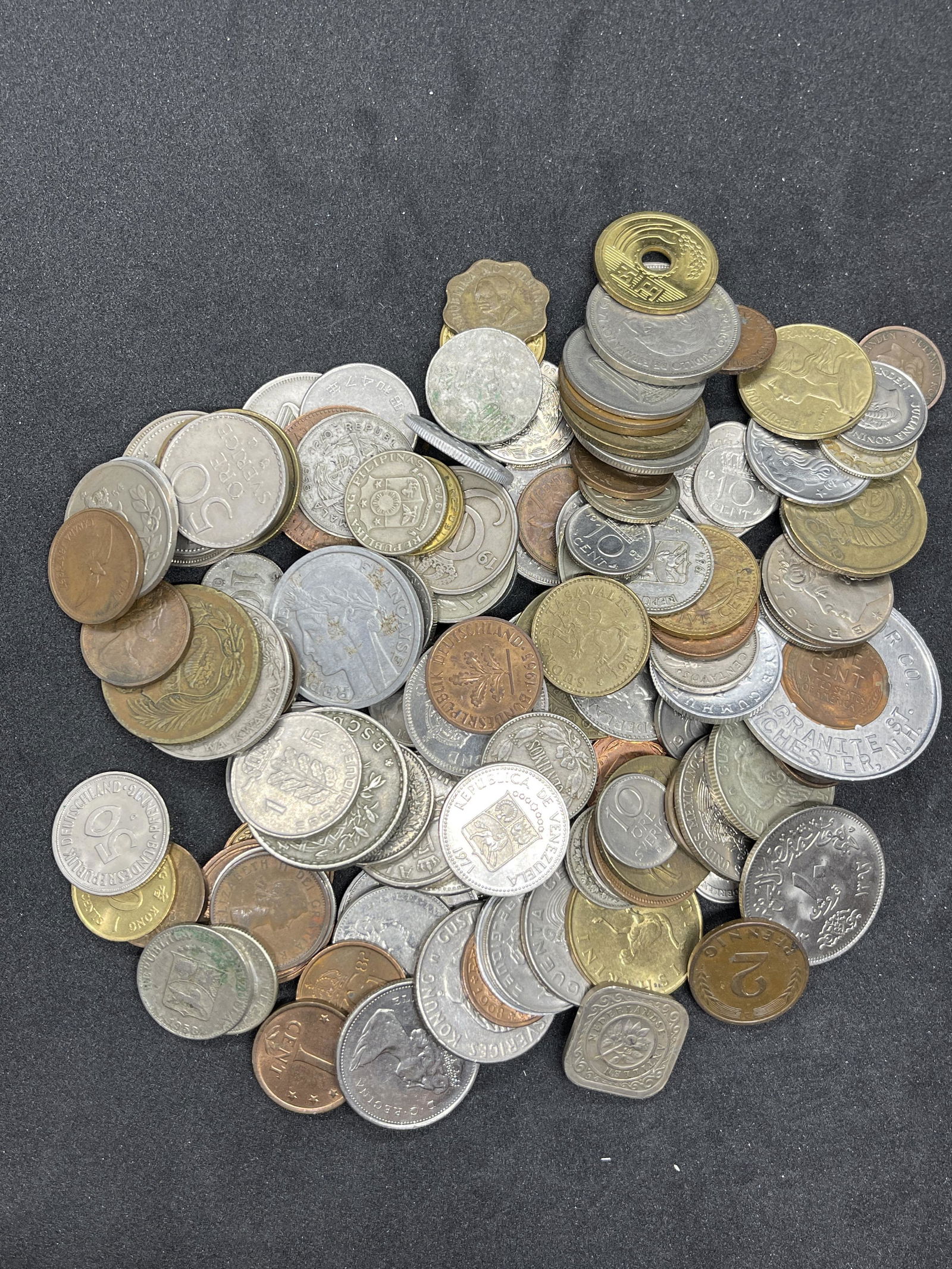 ANTIQUE COLLECTION LOT OF OLD FOREIGN COINS (1 of 3)