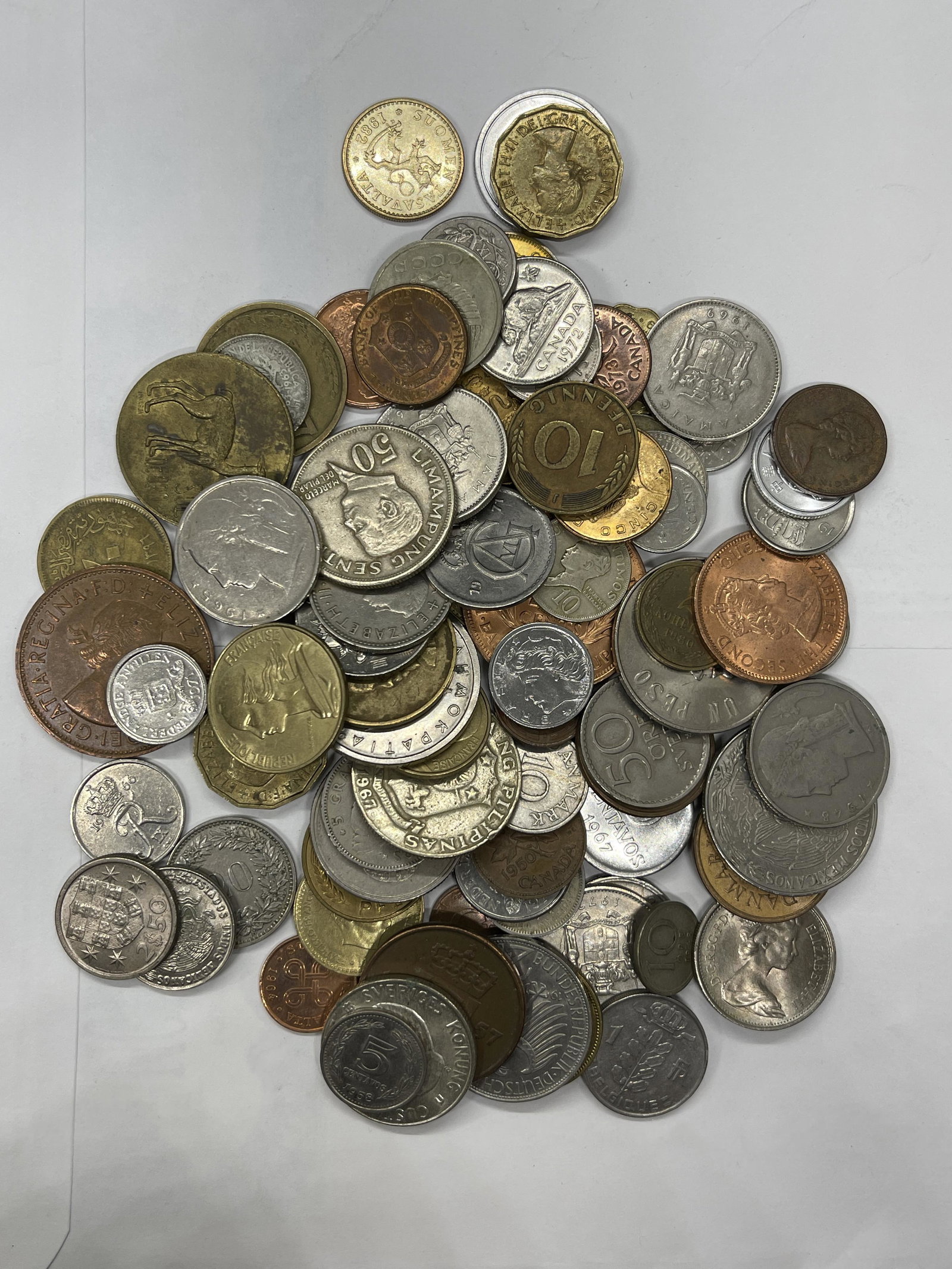ANTIQUE COLLECTION LOT OF OLD FOREIGN COINS: ANTIQUE COLLECTION LOT OF OLD FOREIGN COINS. YOU ARE BIDDING ON THE ENTIRE LOT - ALL FOR ONE MONEY!