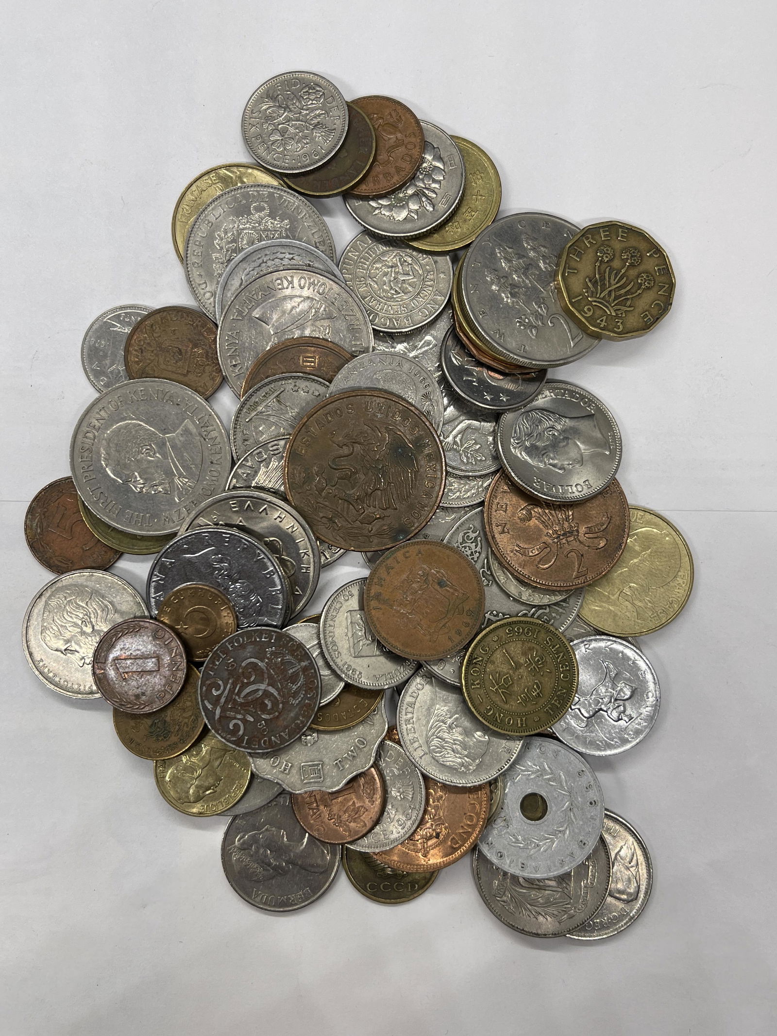 ANTIQUE COLLECTION LOT OF OLD FOREIGN COINS (1 of 3)