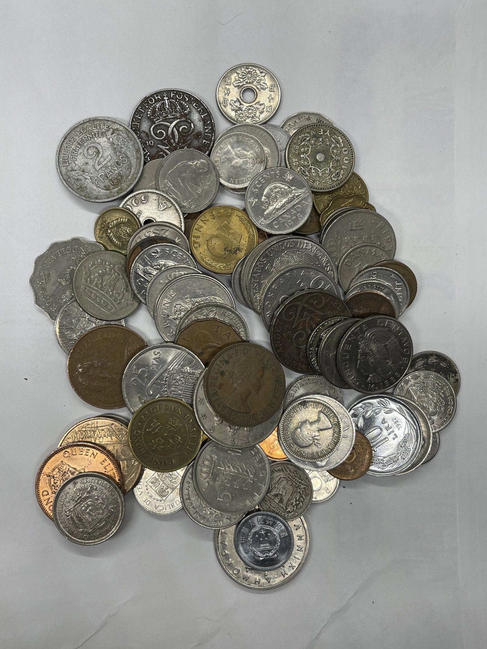 ANTIQUE COLLECTION LOT OF OLD FOREIGN COINS: ANTIQUE COLLECTION LOT OF OLD FOREIGN COINS. YOU ARE BIDDING ON THE ENTIRE LOT - ALL FOR ONE MONEY!