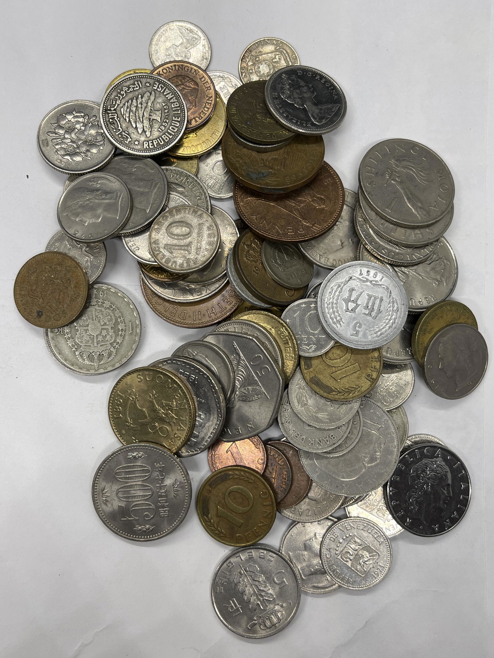 ANTIQUE COLLECTION LOT OF OLD FOREIGN COINS (1 of 3)