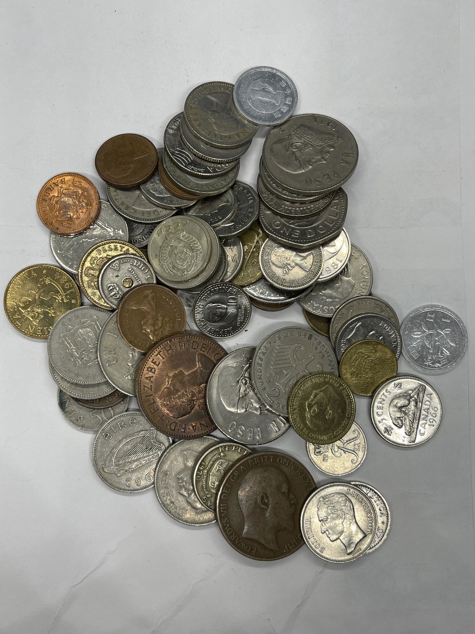 ANTIQUE COLLECTION LOT OF OLD FOREIGN COINS (1 of 3)