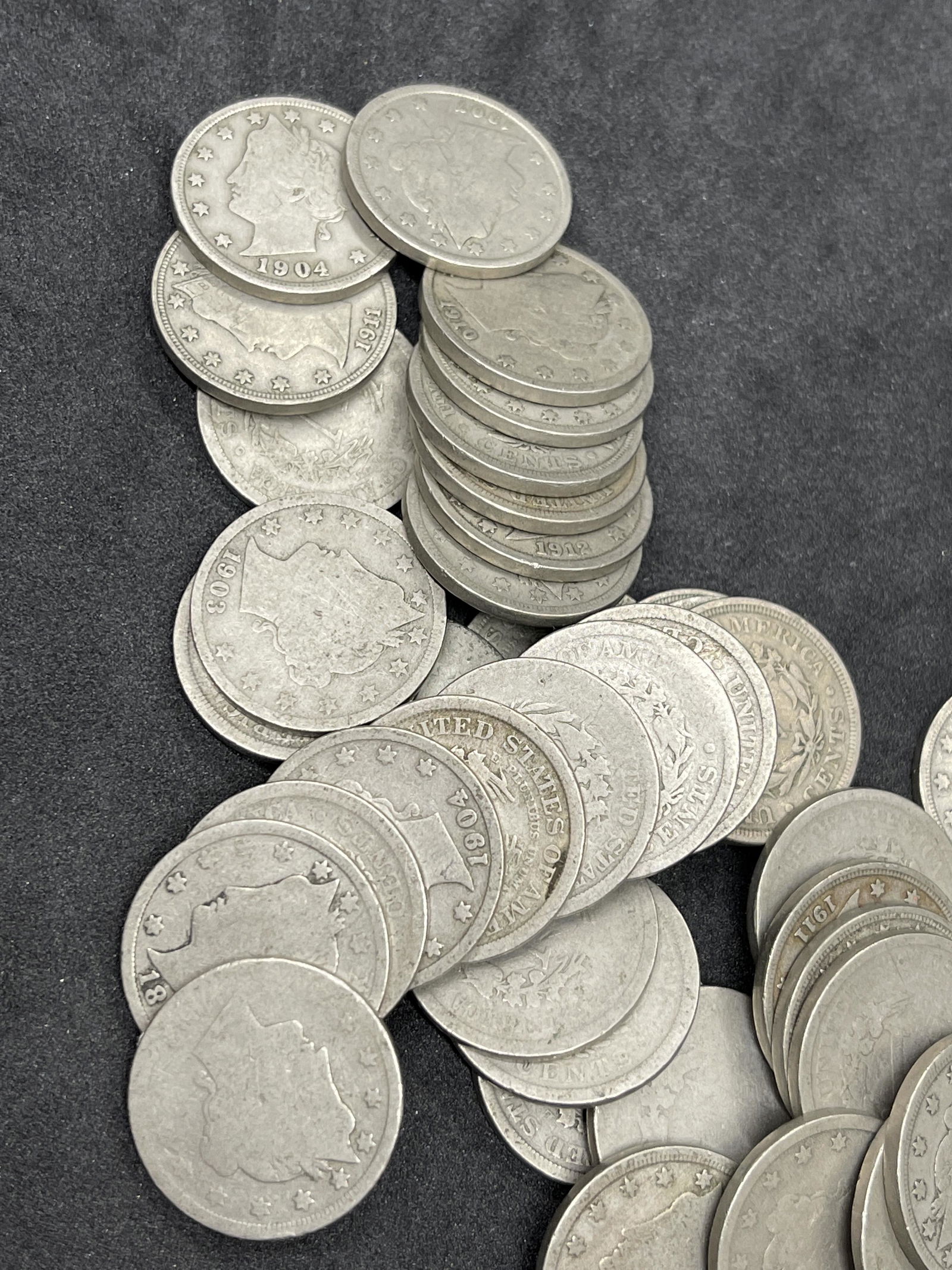 OLD COLLECTION LOT OF (38) U.S. V NICKELS (1 of 1)