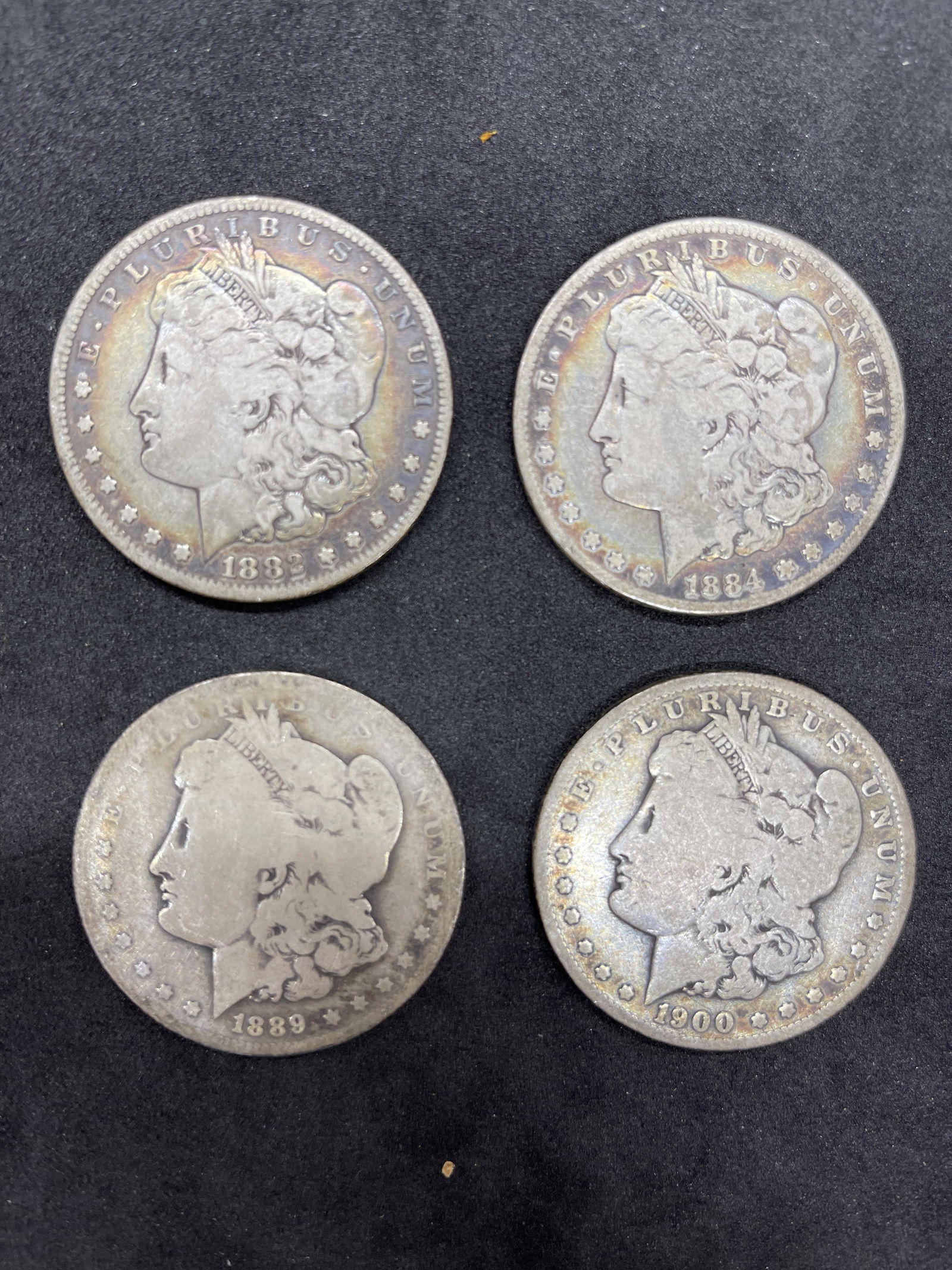 (4) HIGH GRADE LOT OF MORGAN SILVER DOLLARS (1 of 2)
