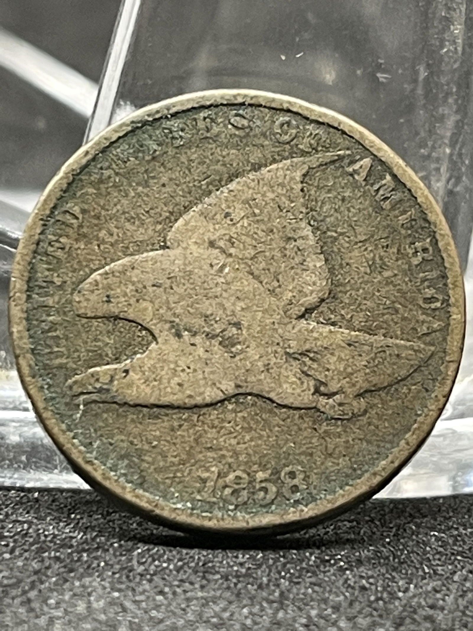 1858 FLYING EAGE CIVIL WAR ERA 1 CENT (1 of 2)