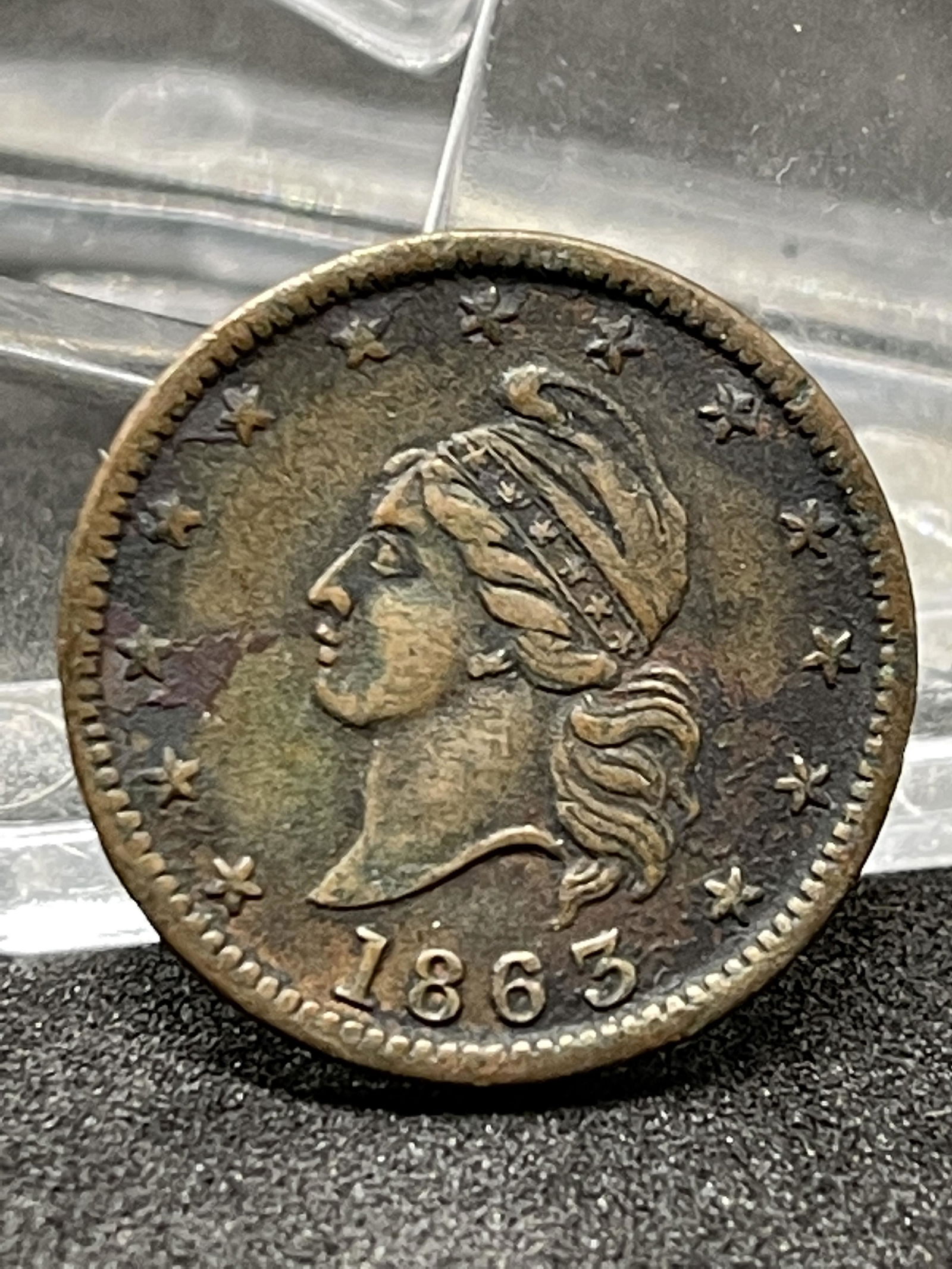 1863 U.S. CIVIL WAR ARMY NAVY TOKEN (1 of 2)