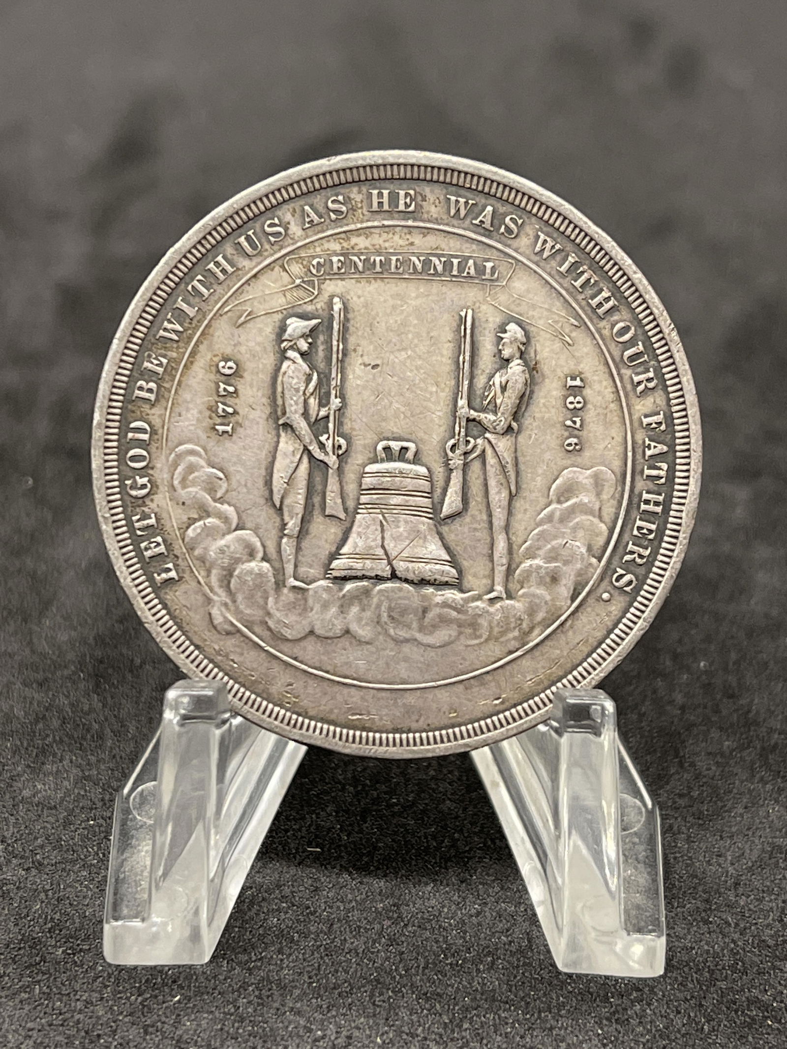 RARE 1876 CENTENNIAL SILVER NEVADA MEDAL COIN (1 of 2)