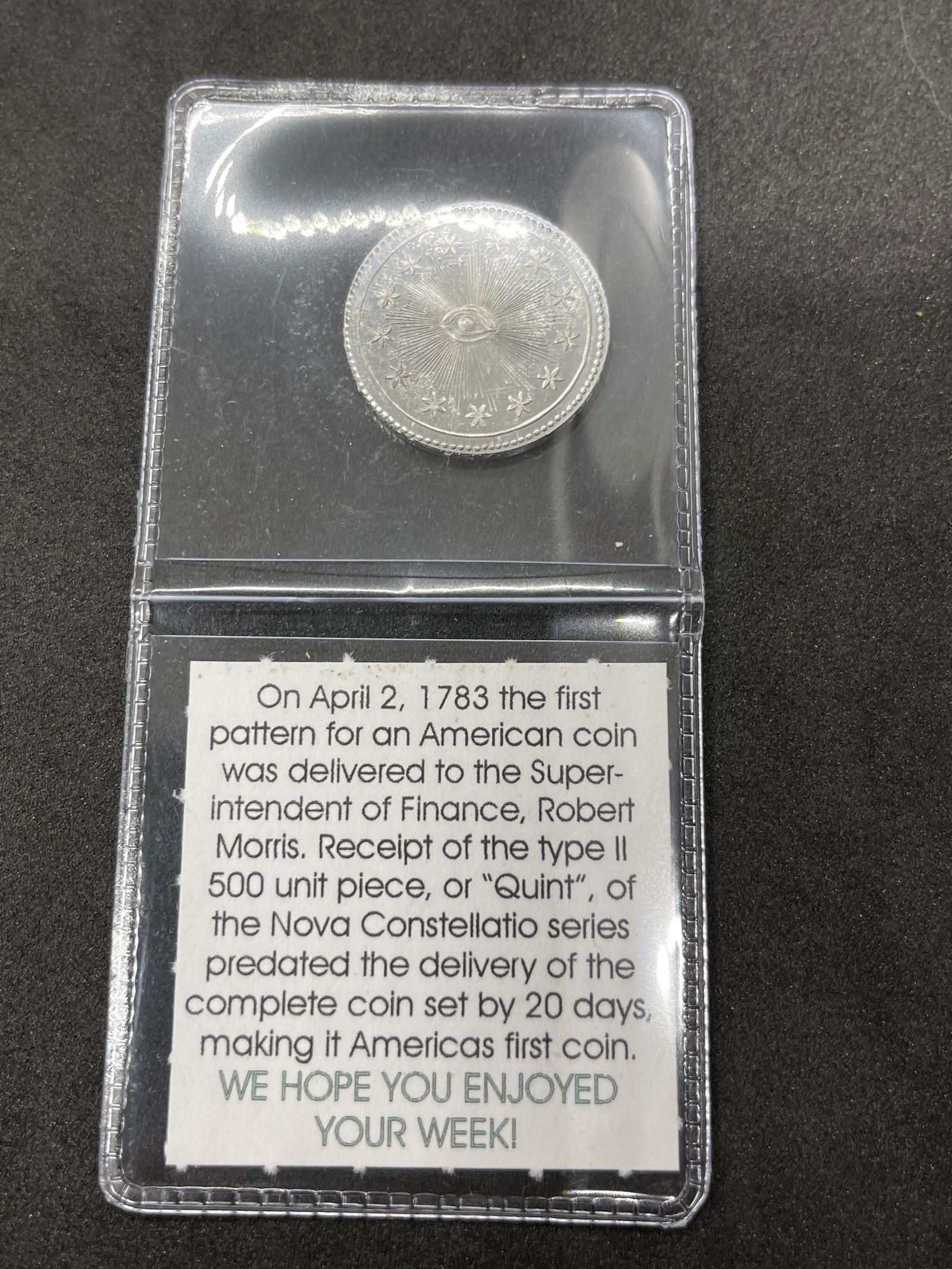 RARE 2017 US 500 1ST PATTERN AMERICAN SILVER COIN (1 of 3)