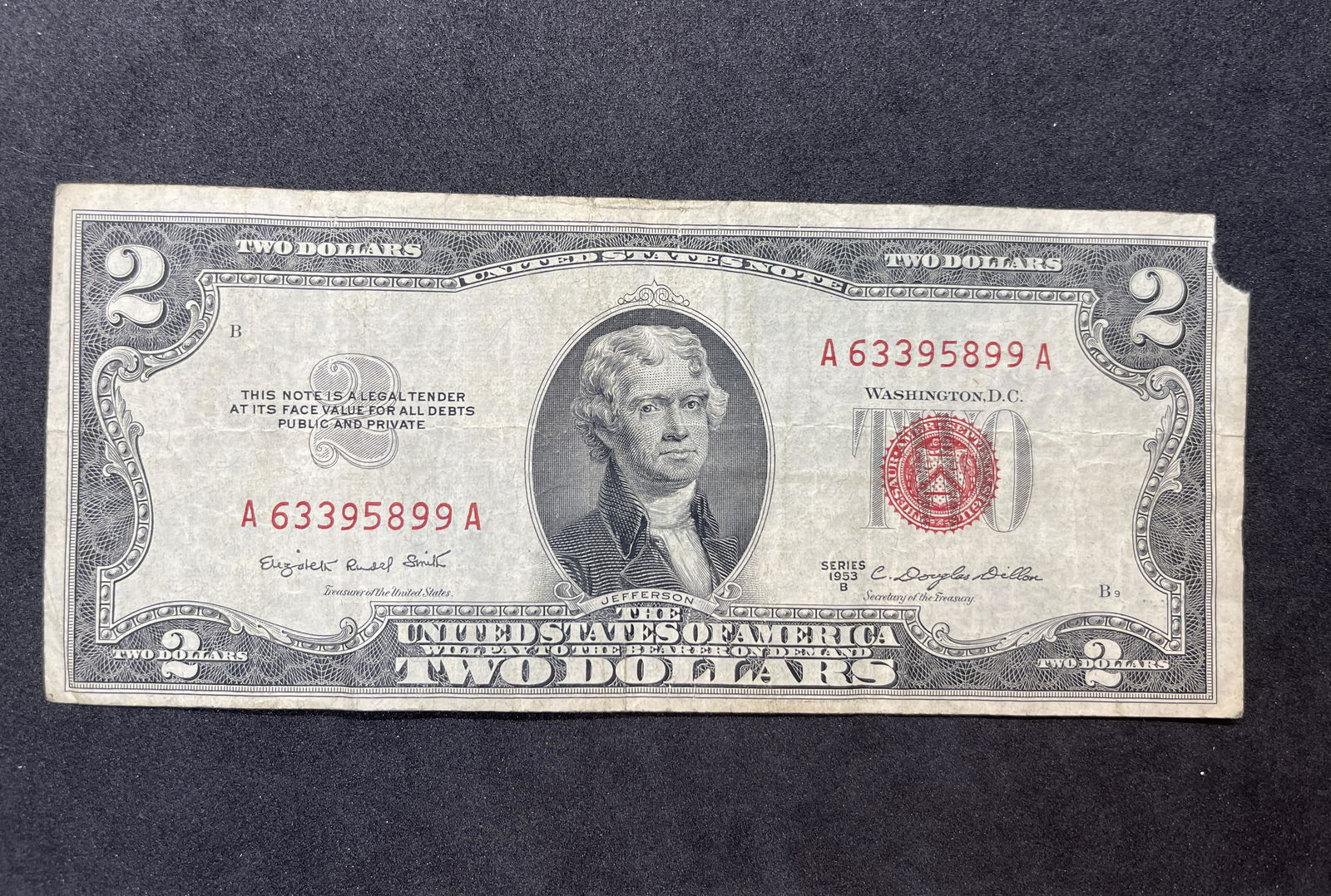 RARE 1953-B RED SEAL NOTE BILL (1 of 2)