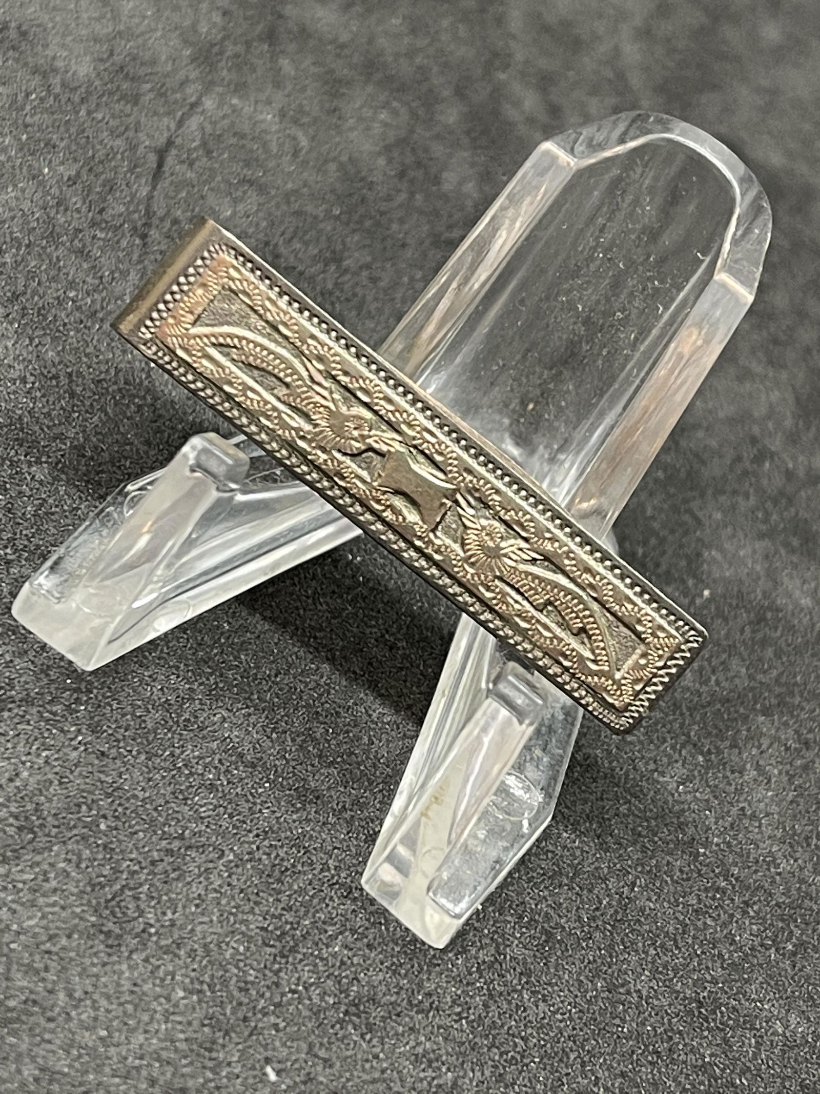 VICTORIAN 900 SILVER MENS MONEY CLIP (1 of 3)