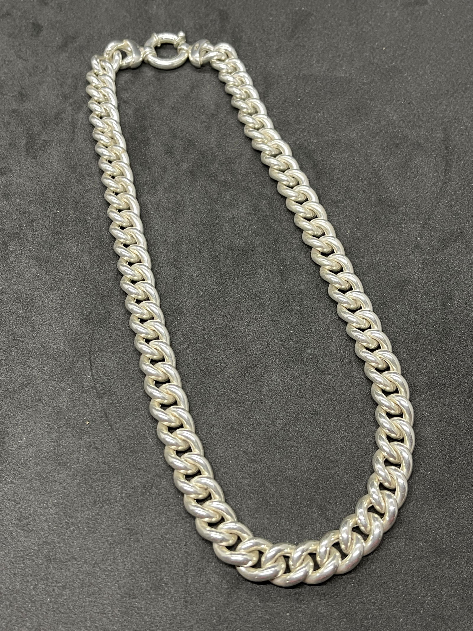 DESIGNER MENS STERLING SILVER LINK BRACELET (1 of 4)