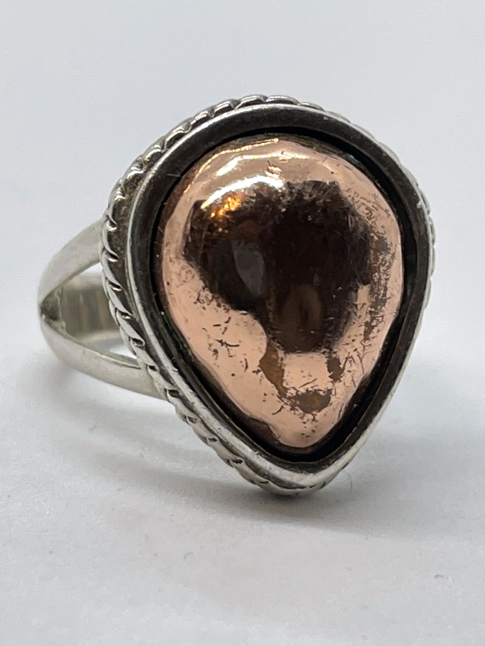 DESIGNER STERLING SILVER COCKTAIL RING SZ 7, 9.8G (1 of 3)