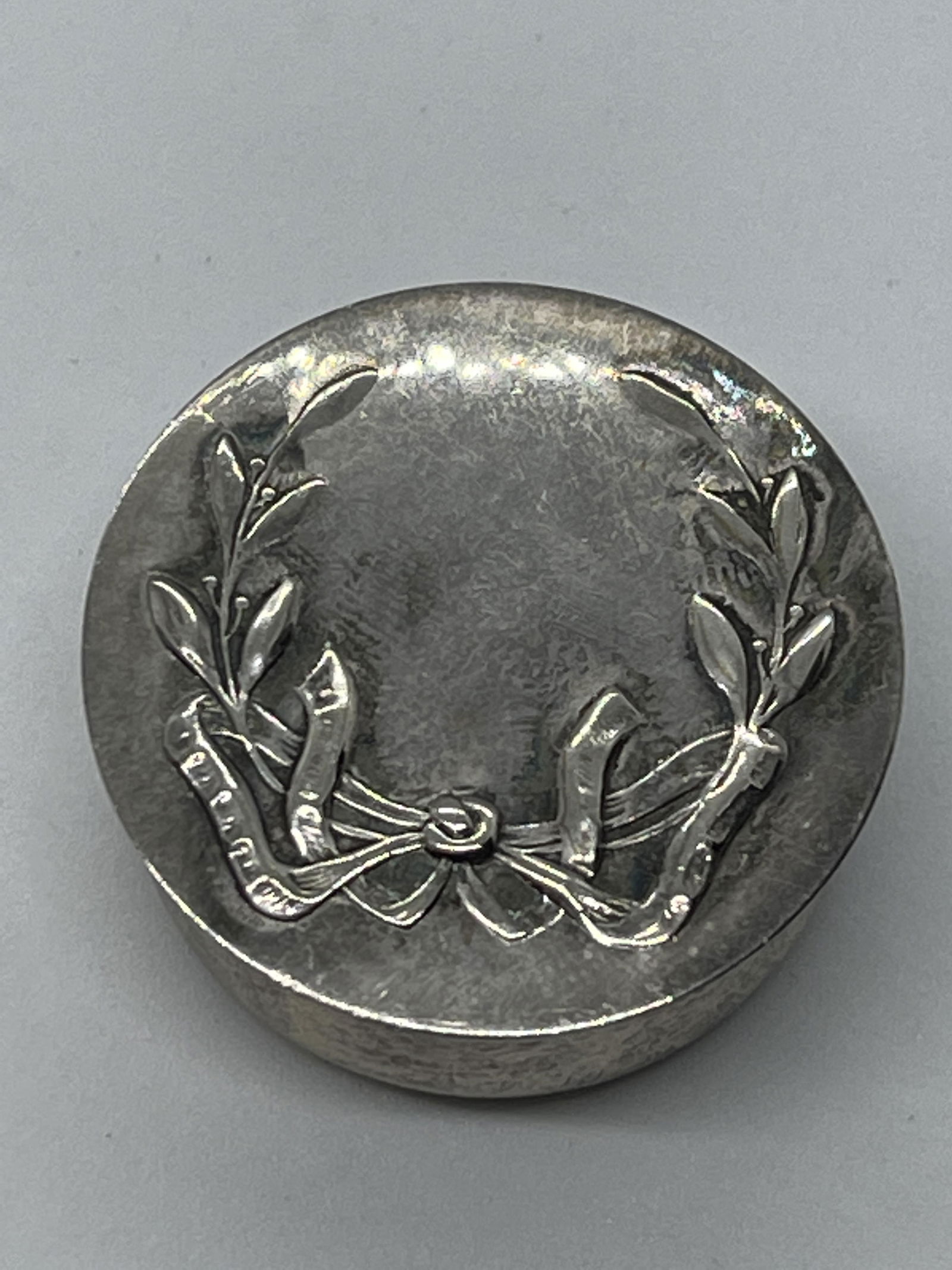 ANTIQUE PORTUGESE STERLING SILVER PILL BOX (1 of 3)