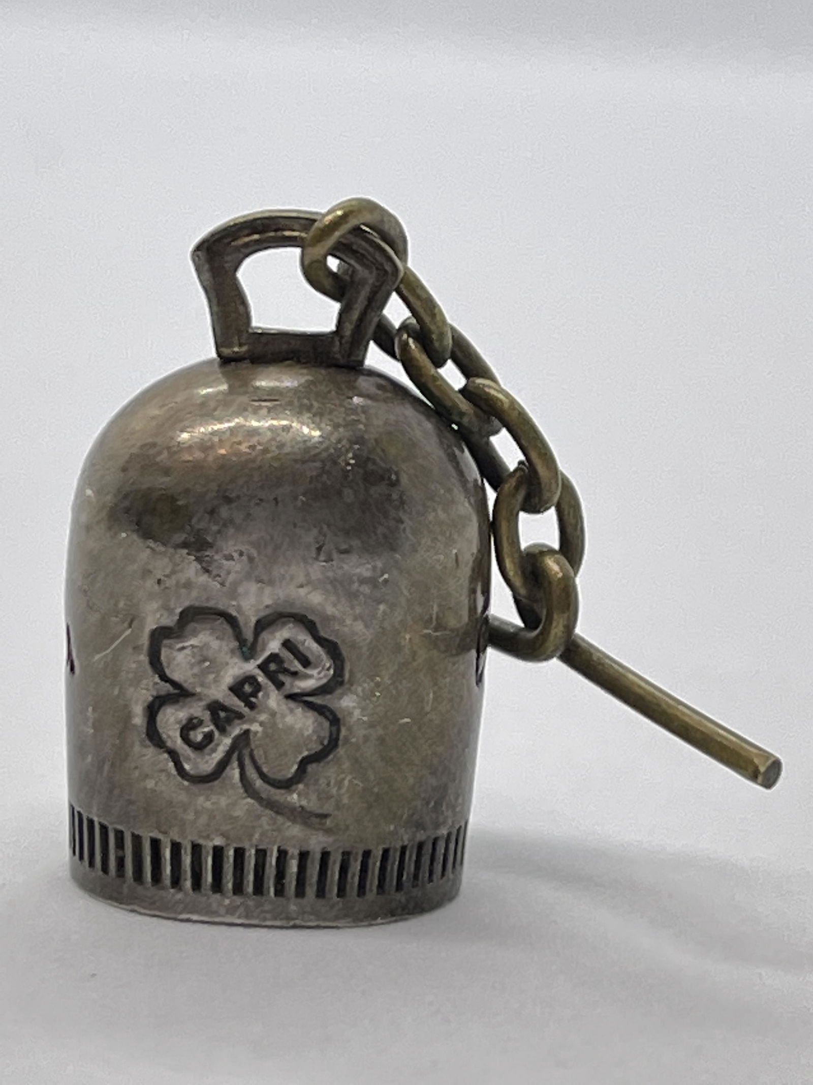 ANTIQUE STERLING SILVER CHARM BELL (1 of 3)