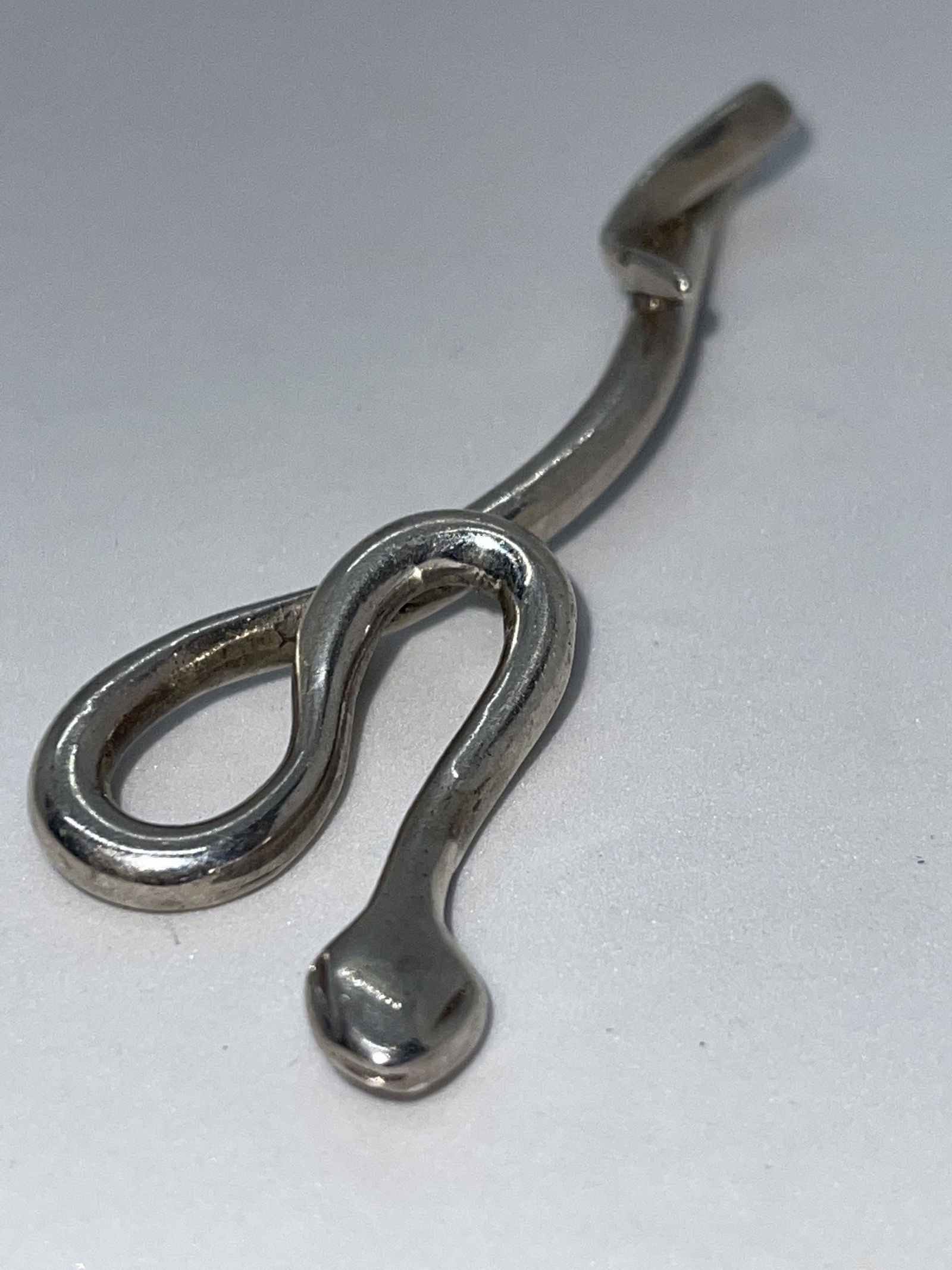 VTG. STERLIG SILVER SNAKE DESK ORNAMENT (1 of 4)