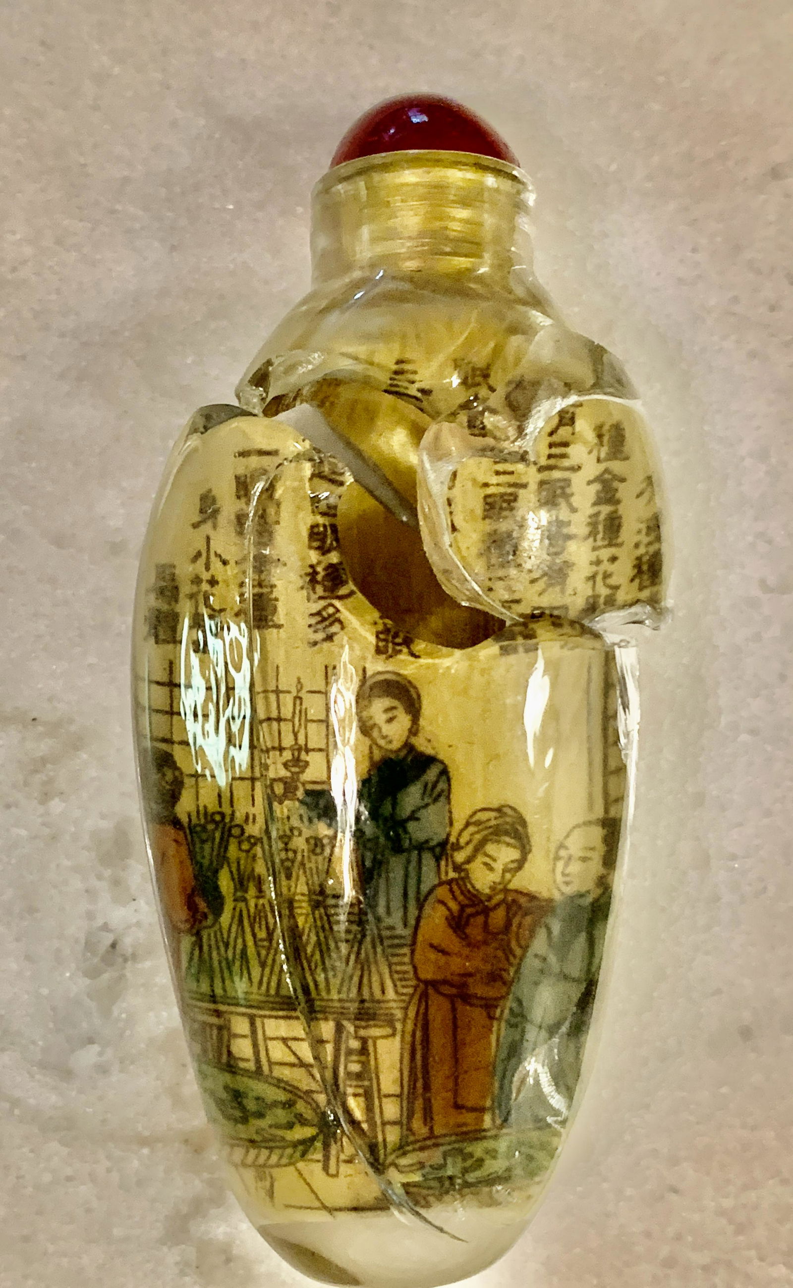 ANTIQUE JAPANESE SIGNED SNUFF BOTTLE (1 of 4)