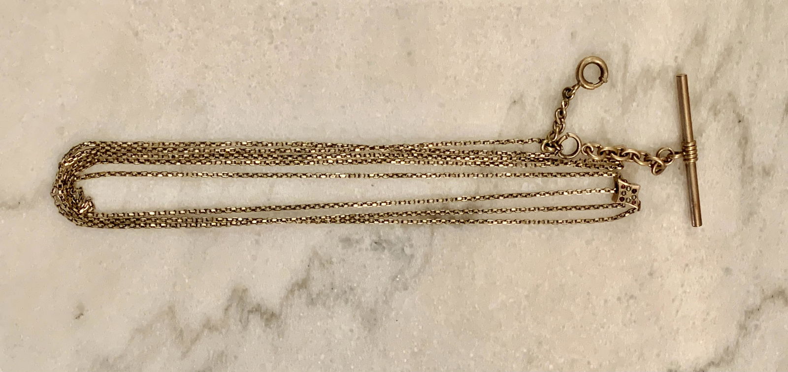 VICTORIAN GOLD FILLED POCKET WATCH CHAIN (1 of 5)